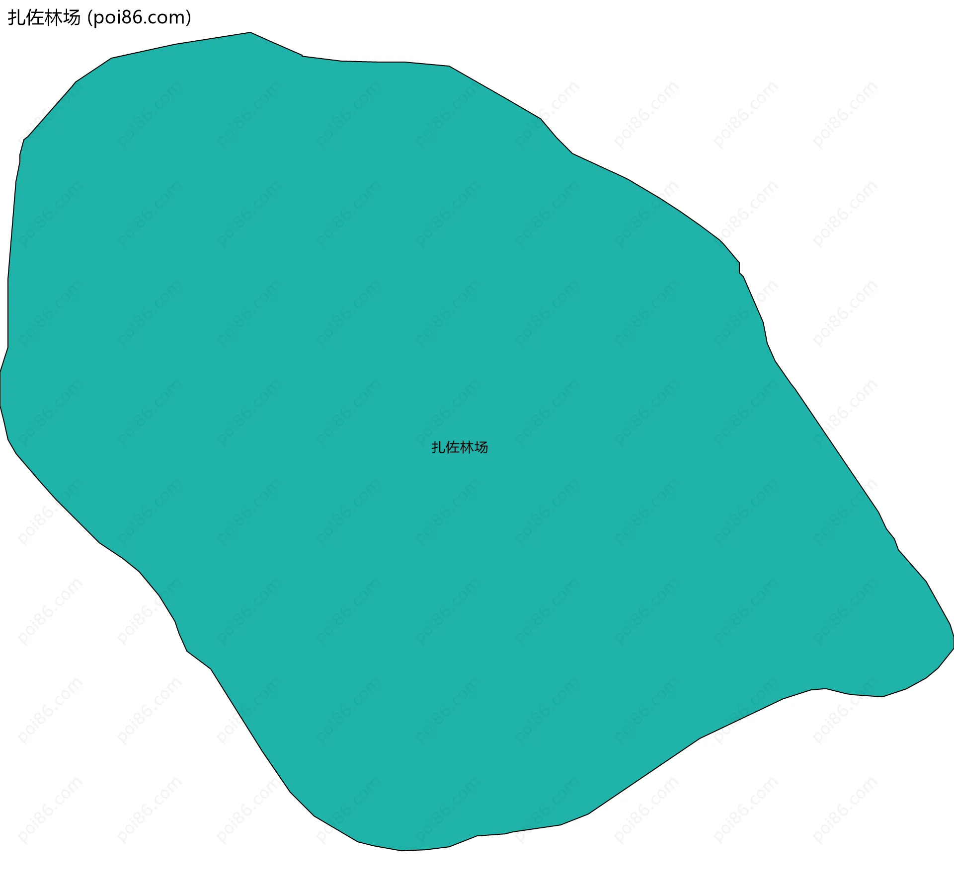 扎佐林场边界地图