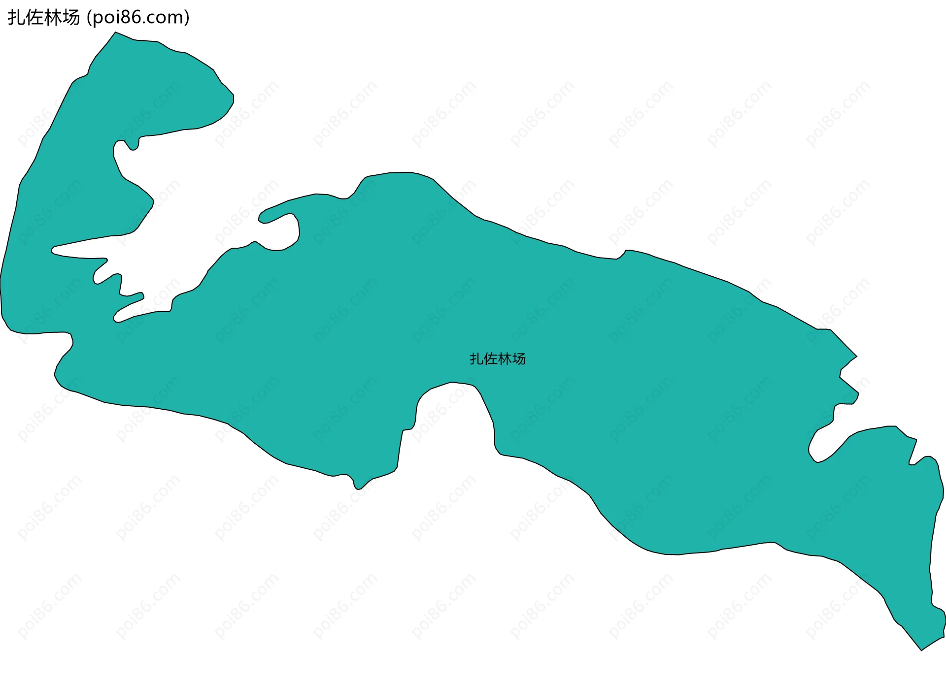 扎佐林场边界地图