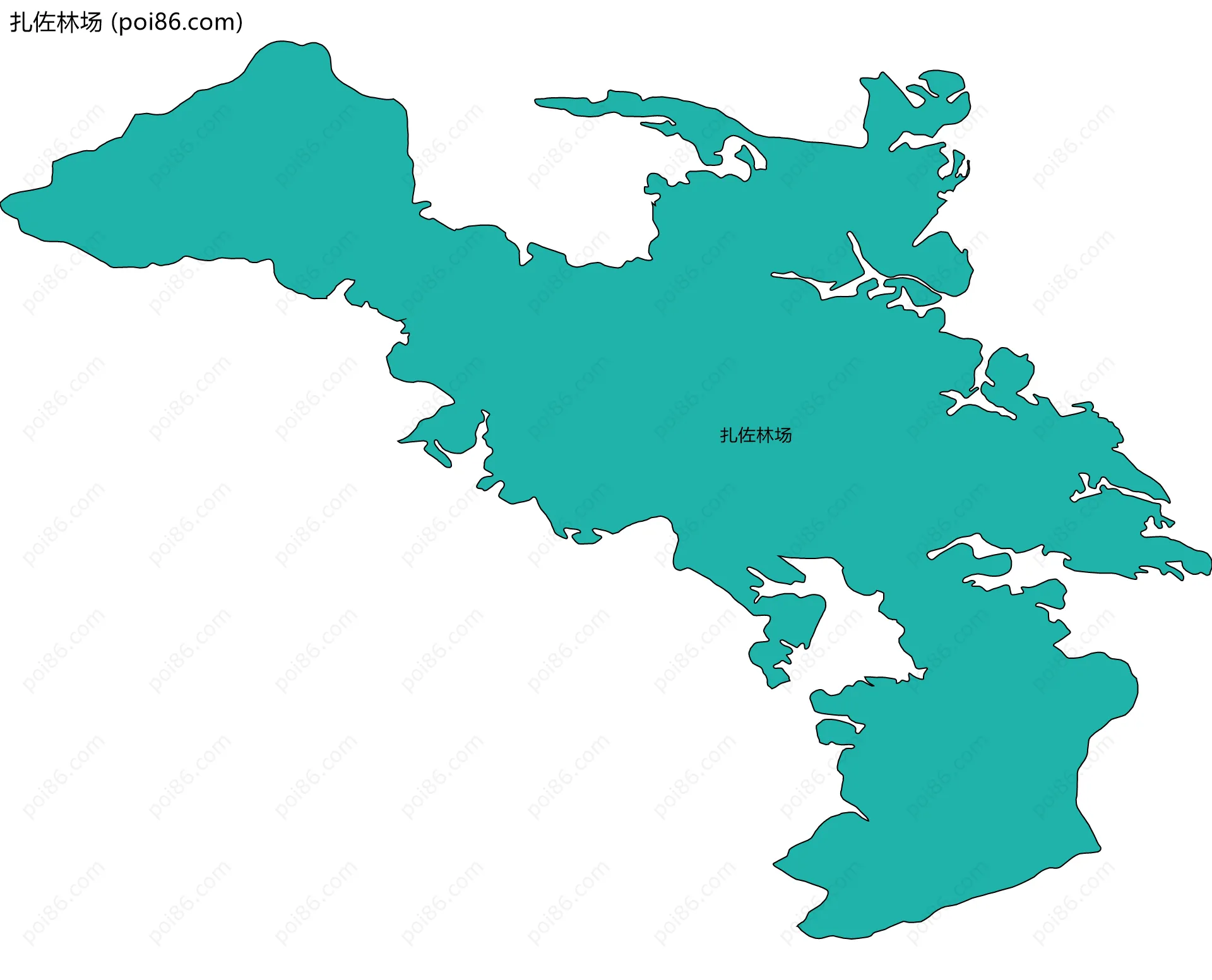 扎佐林场边界地图