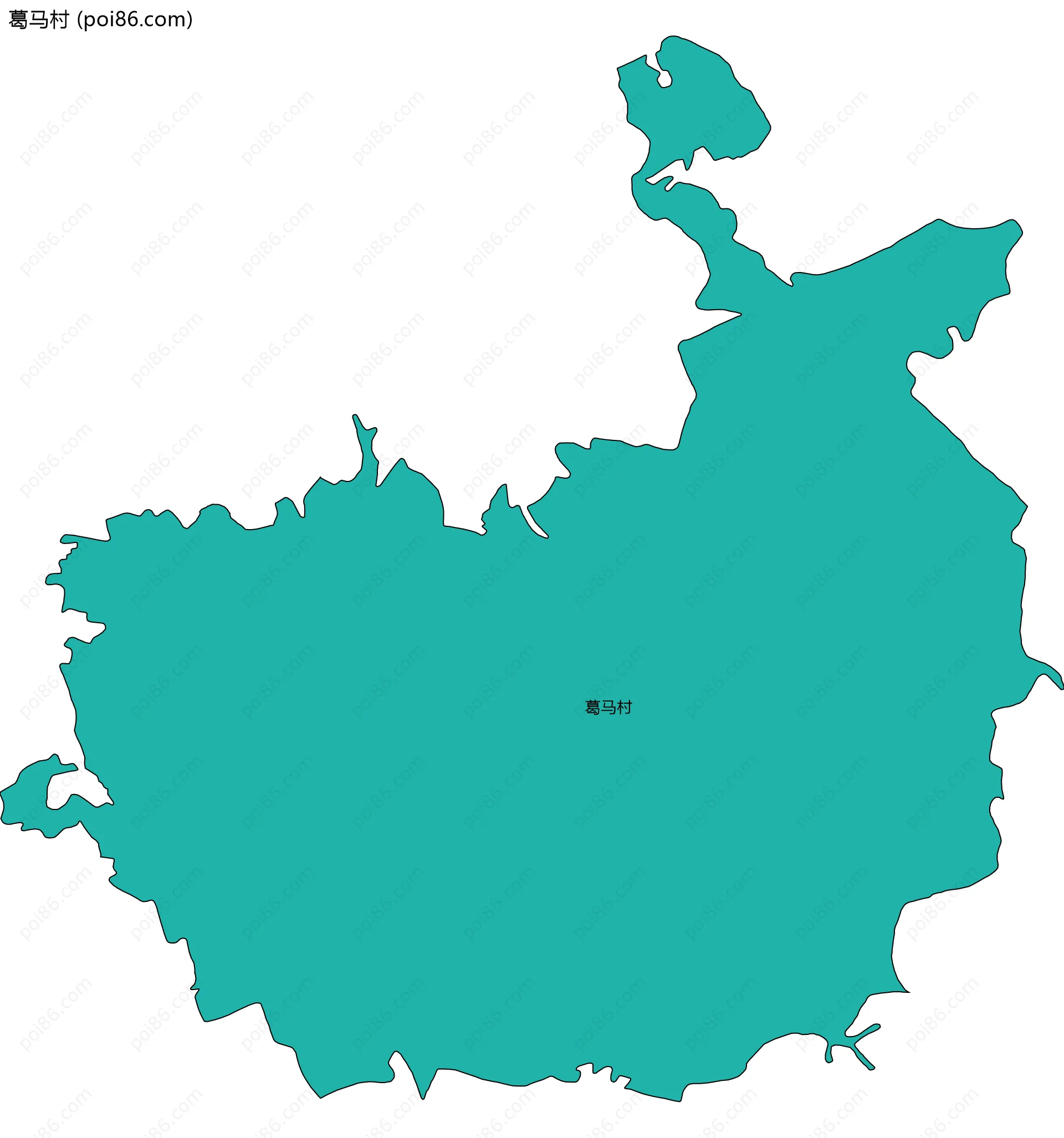 葛马村边界地图