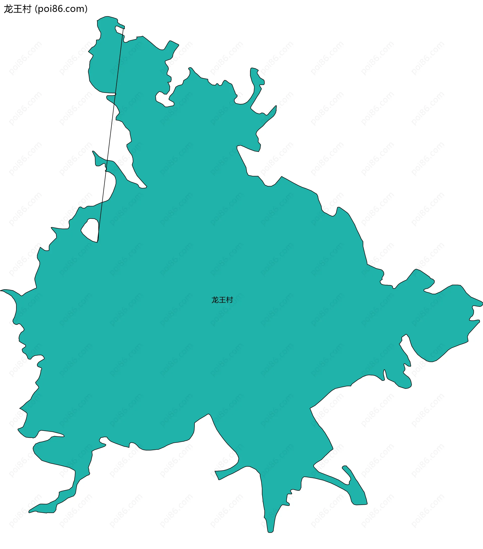 龙王村边界地图