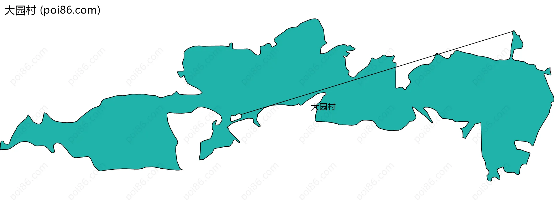 大园村边界地图