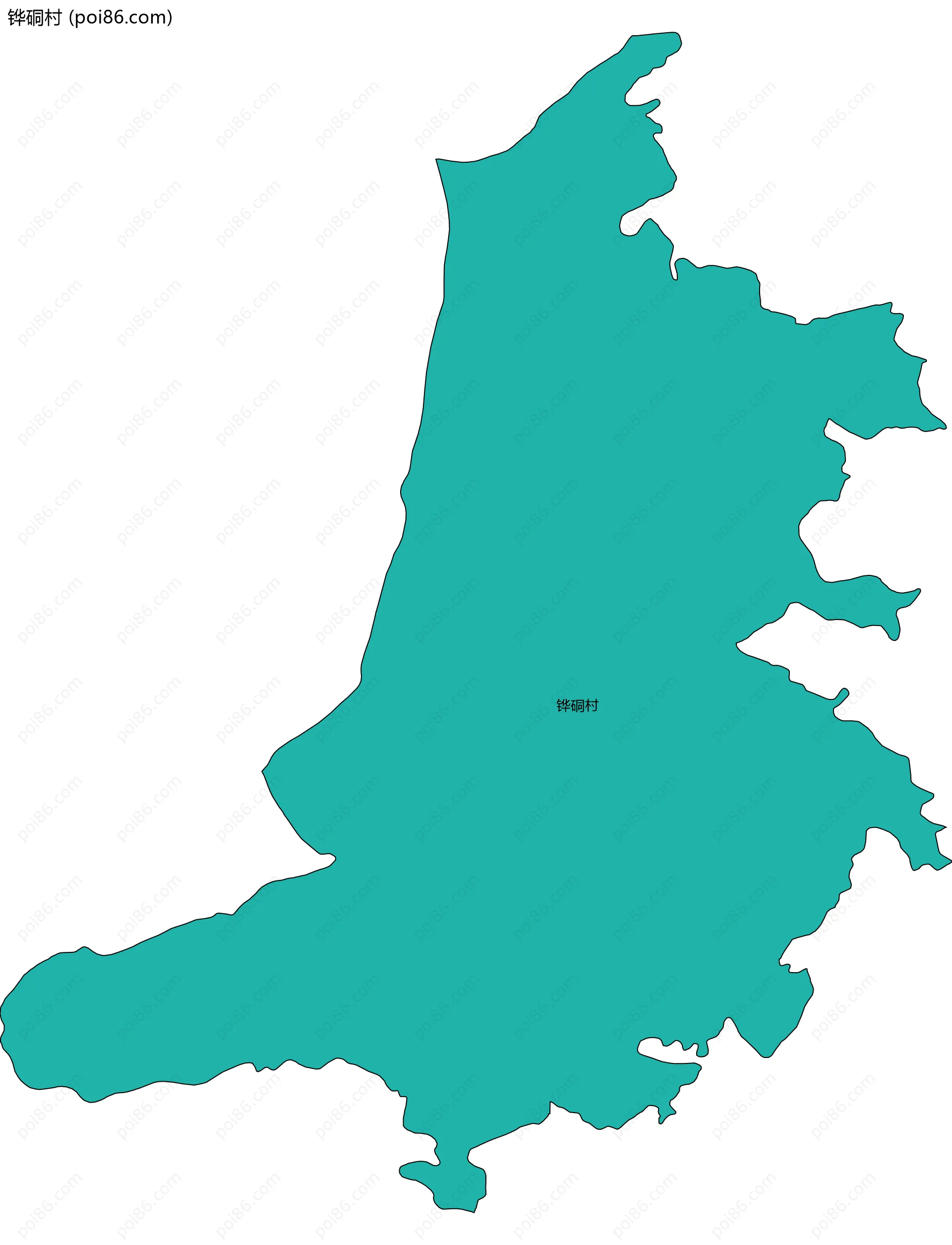 铧硐村边界地图