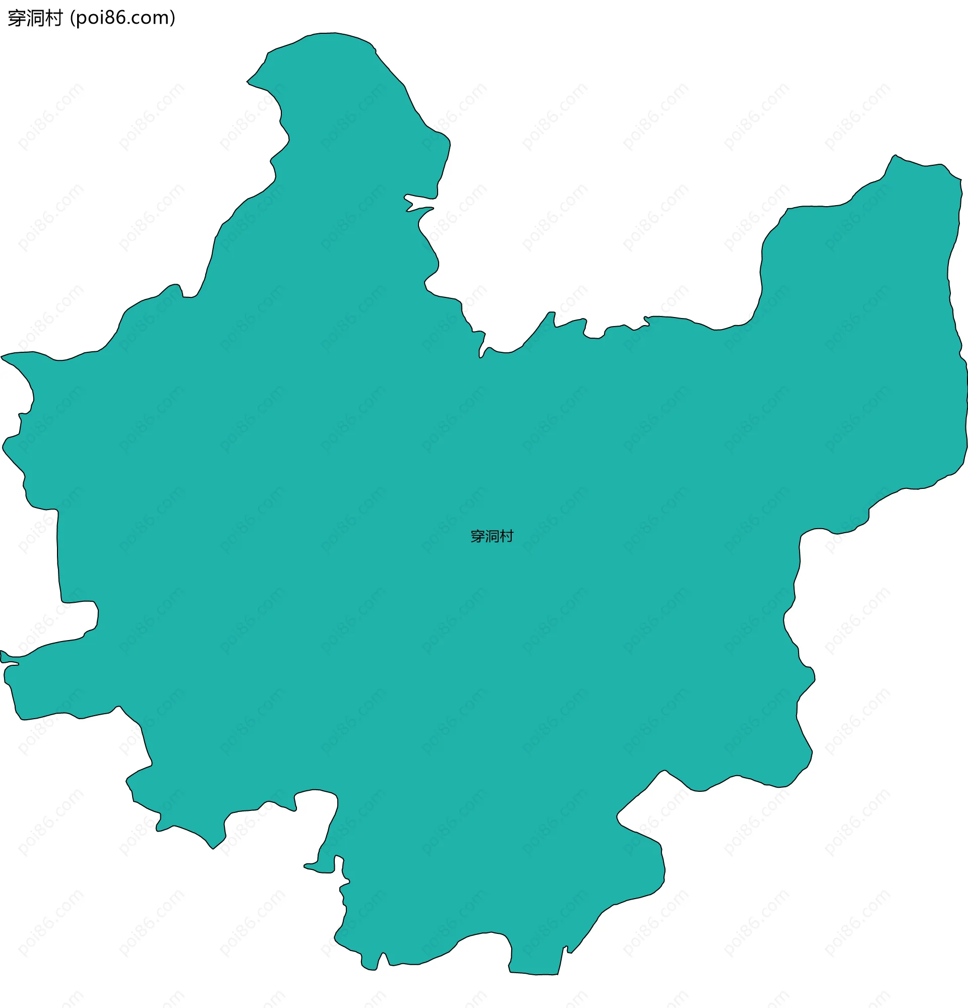 穿洞村边界地图
