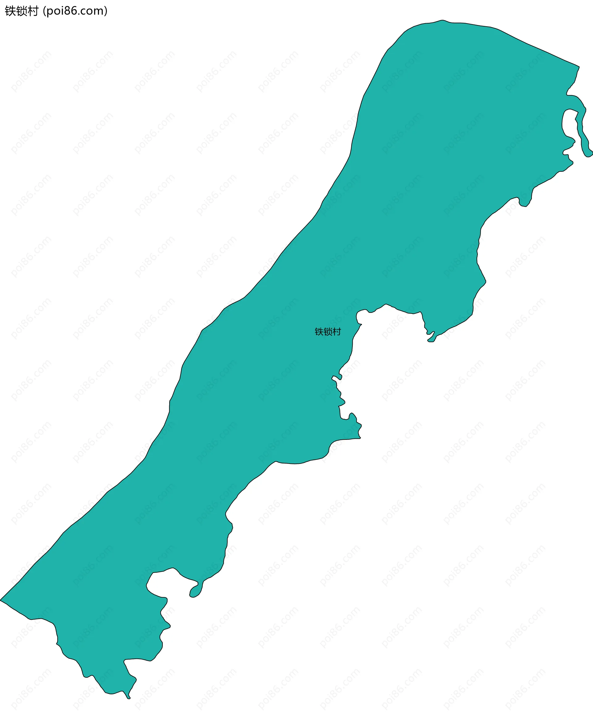 铁锁村边界地图