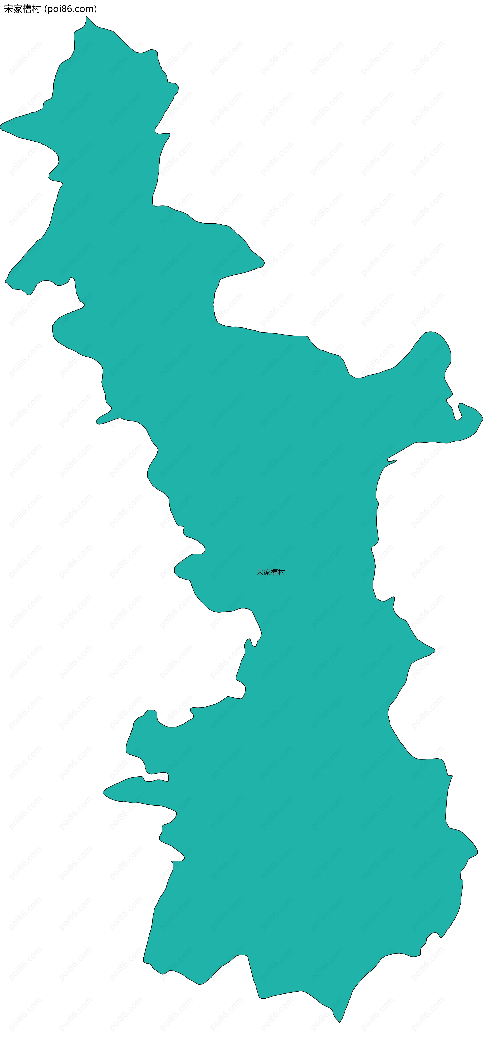 宋家槽村边界地图