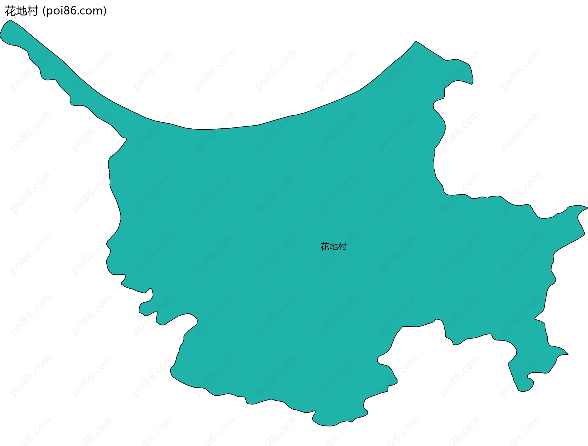 花地村边界地图