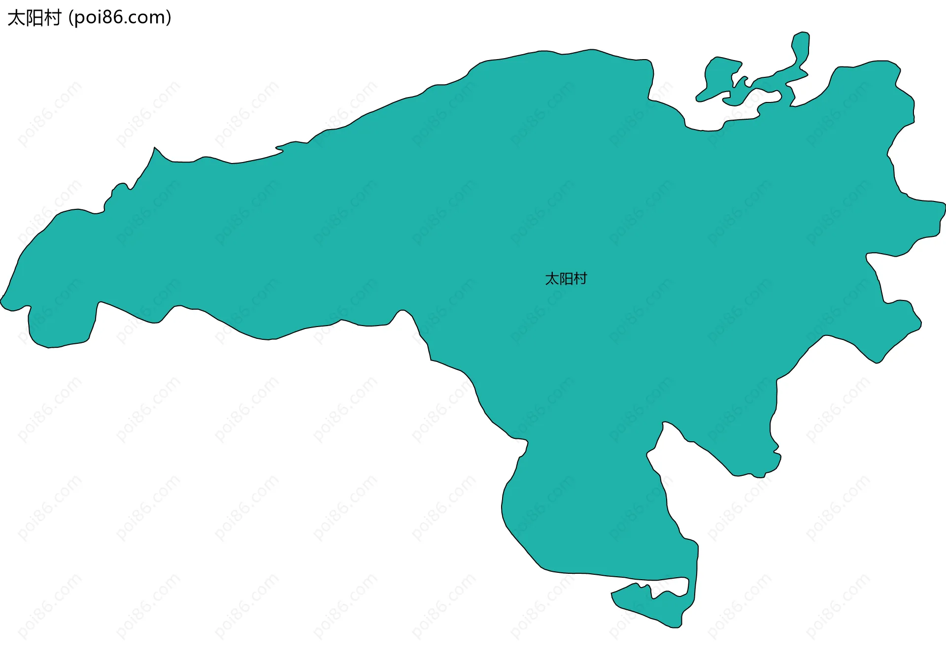 太阳村边界地图