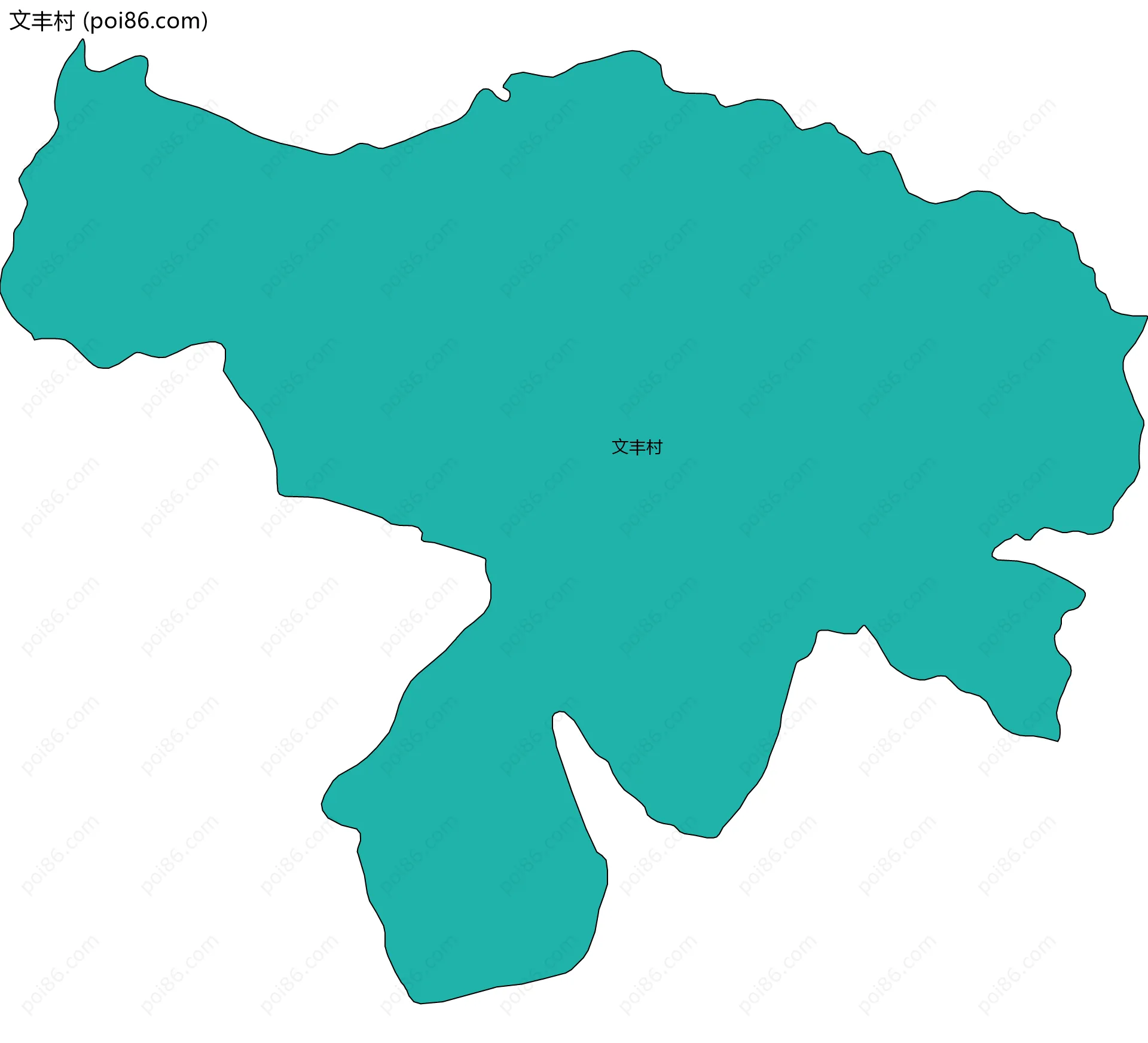 文丰村边界地图
