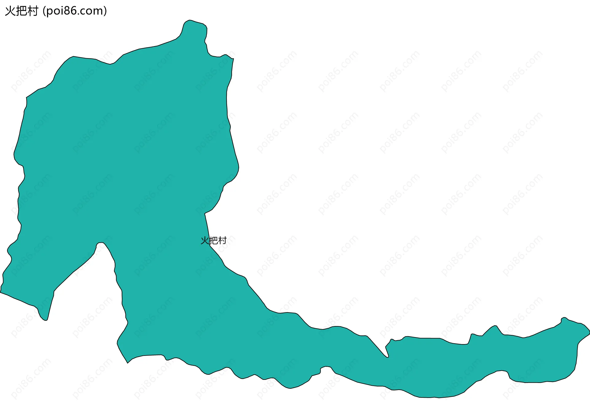 火把村边界地图