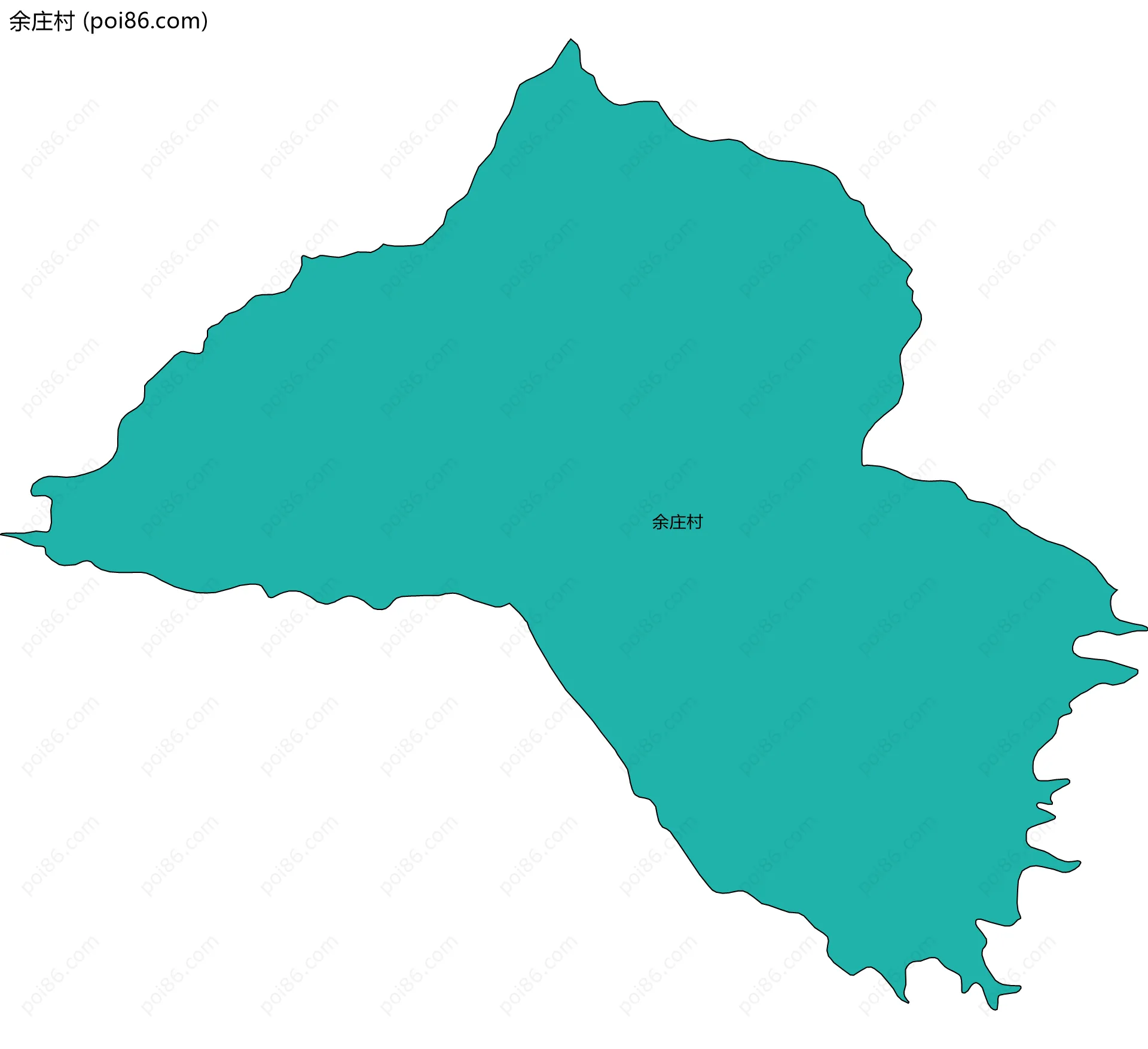 余庄村边界地图