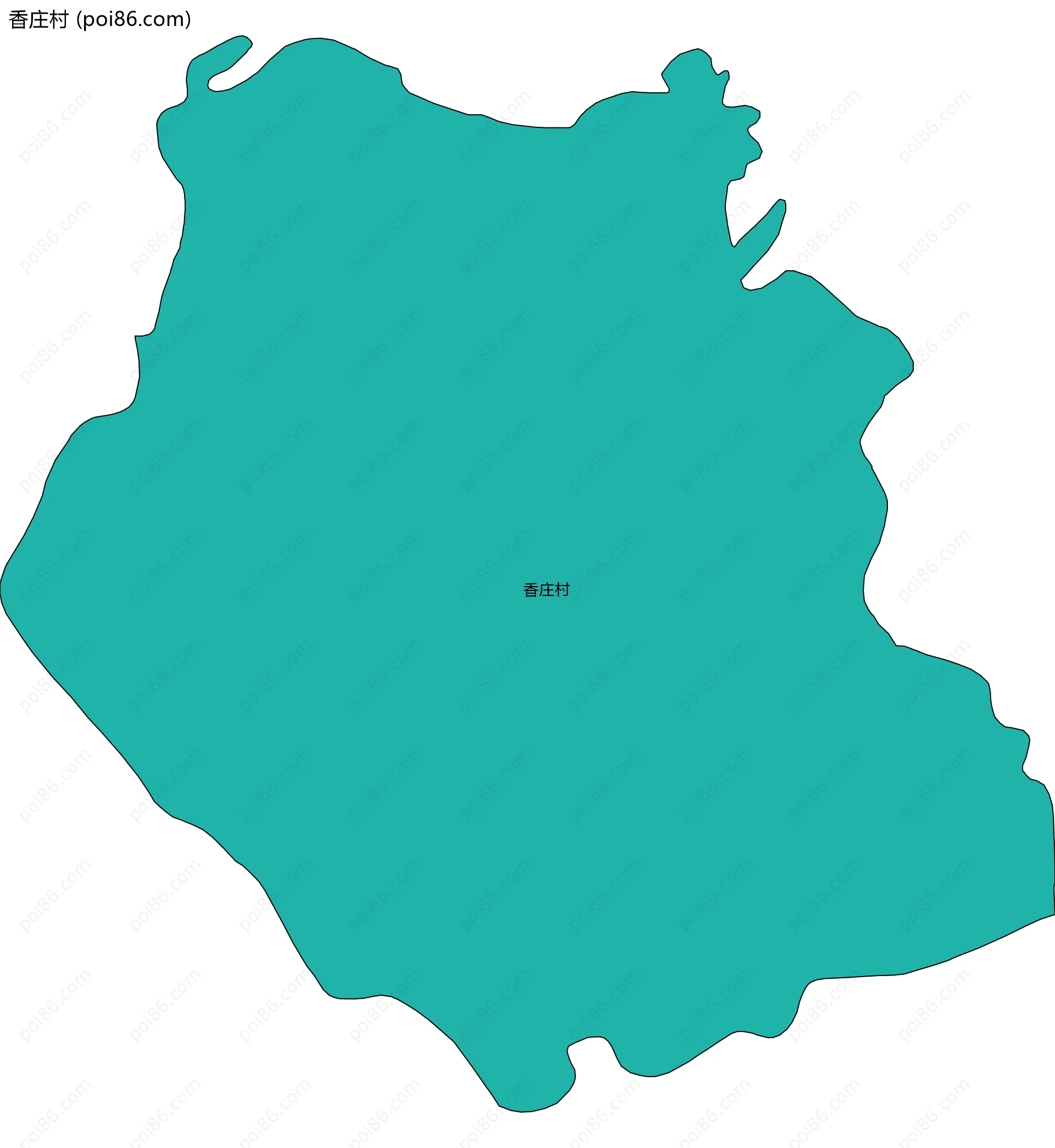 香庄村边界地图