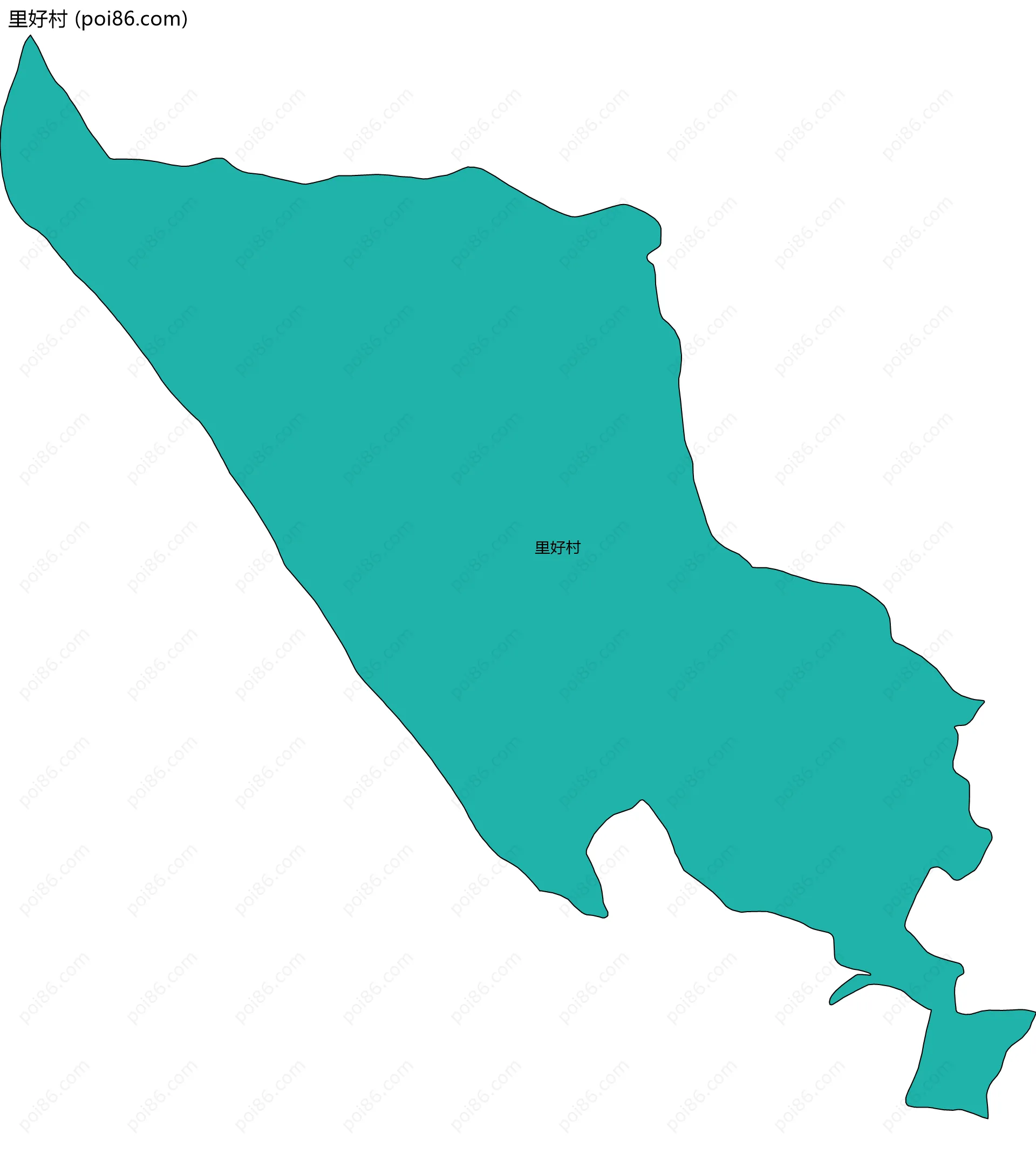 里好村边界地图