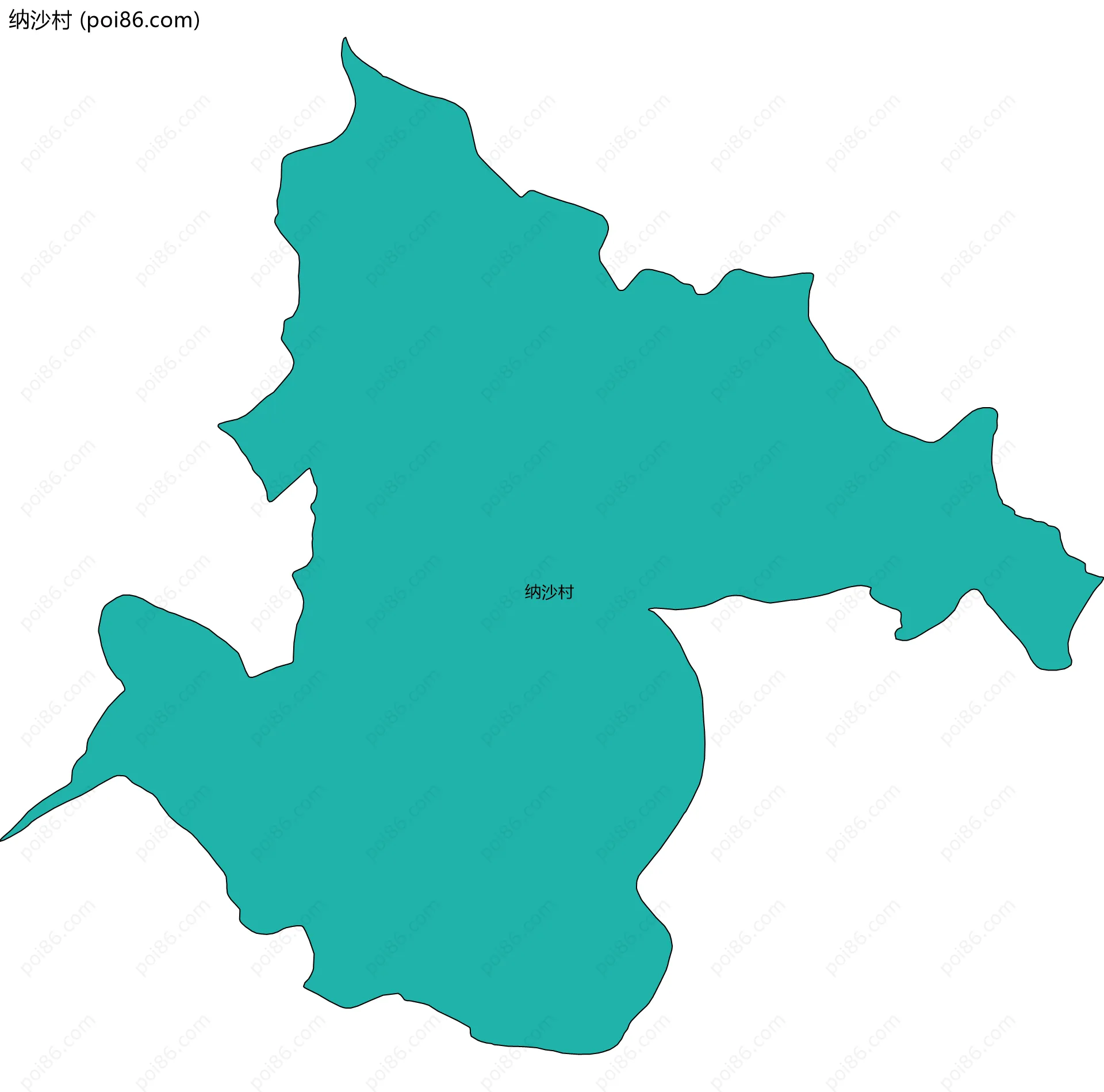 纳沙村边界地图