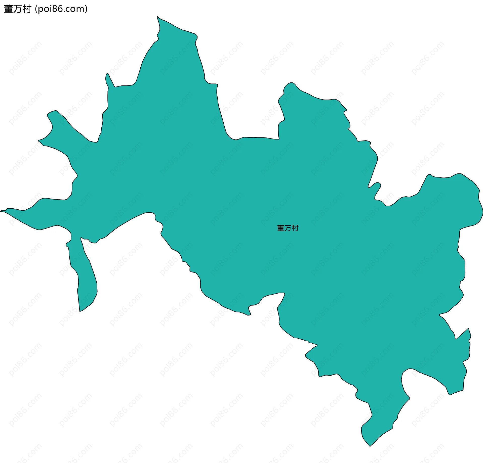 董万村边界地图