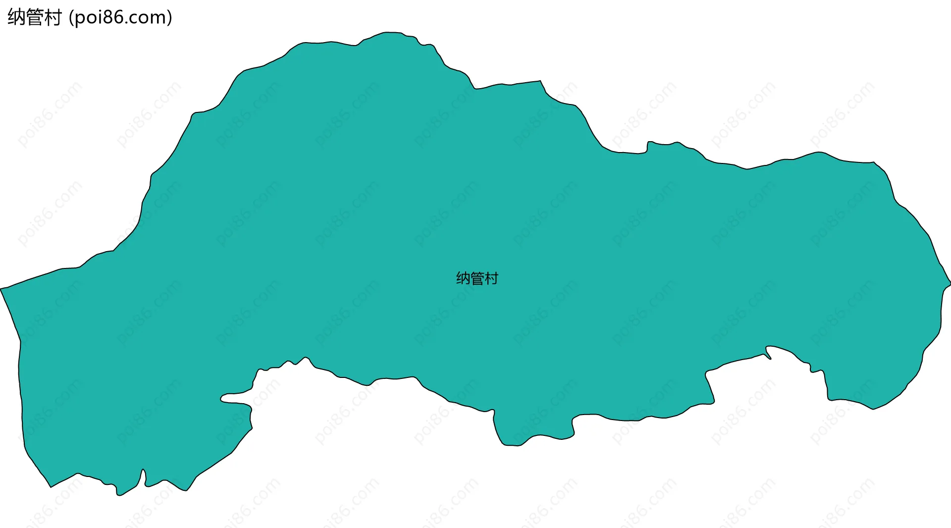 纳管村边界地图