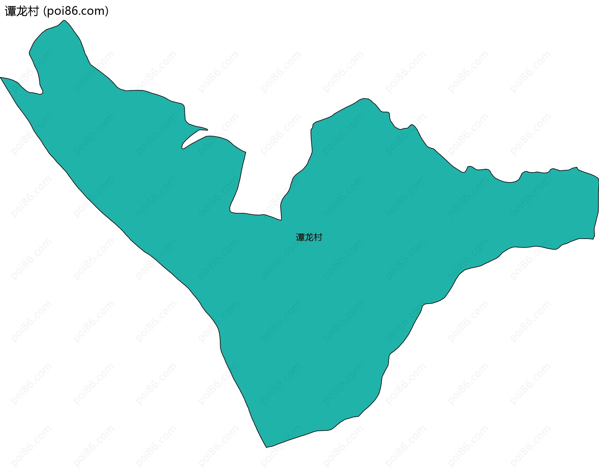 谭龙村边界地图