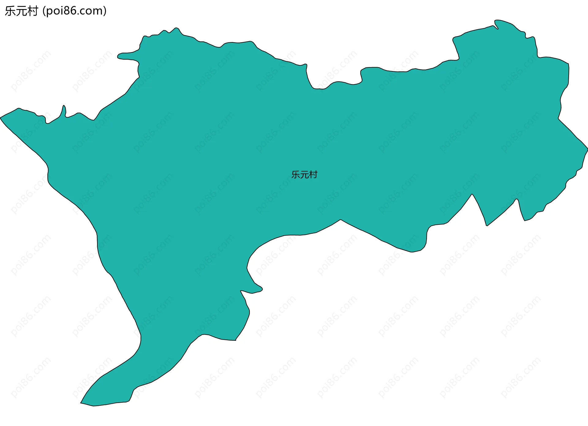 乐元村边界地图