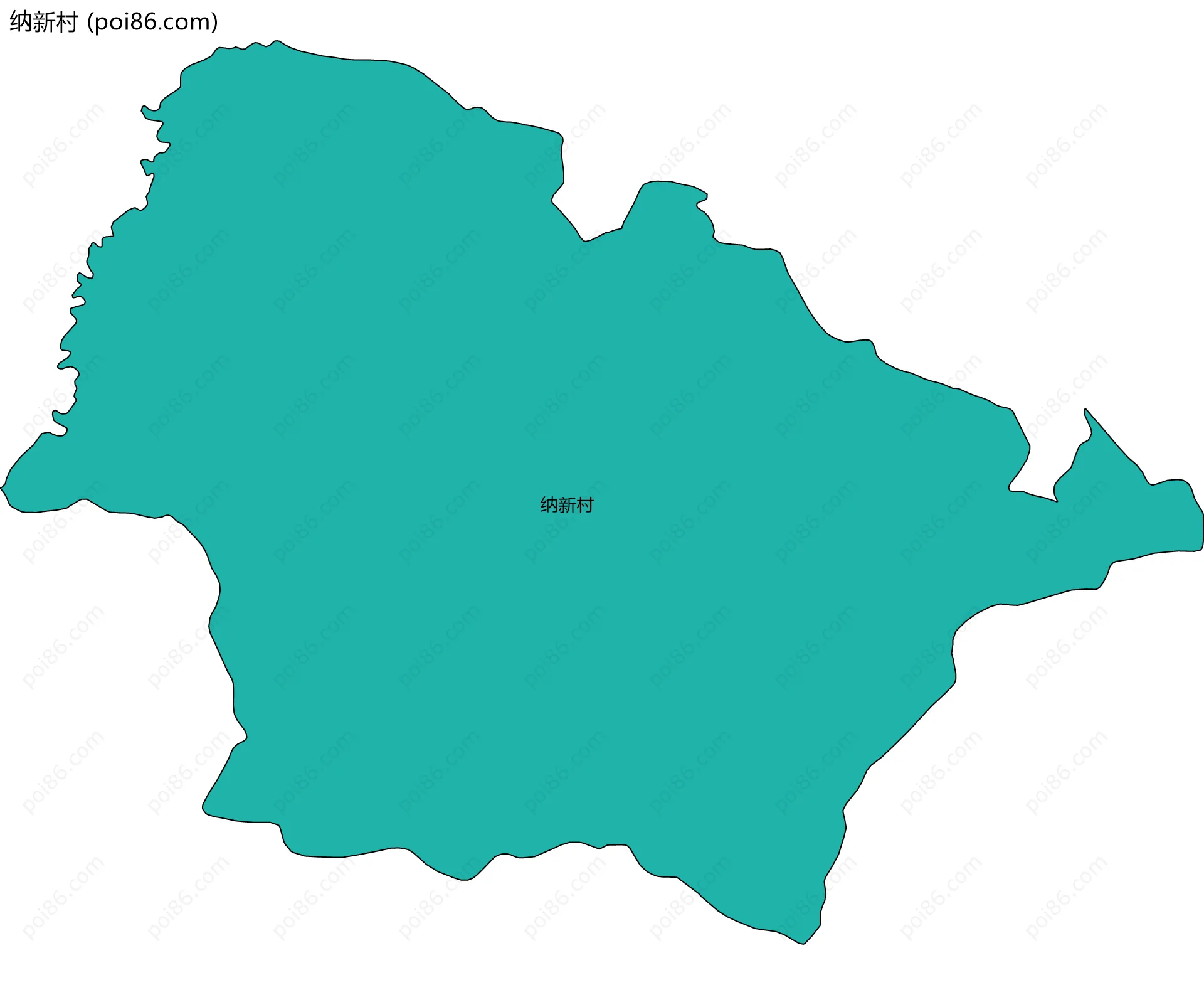 纳新村边界地图
