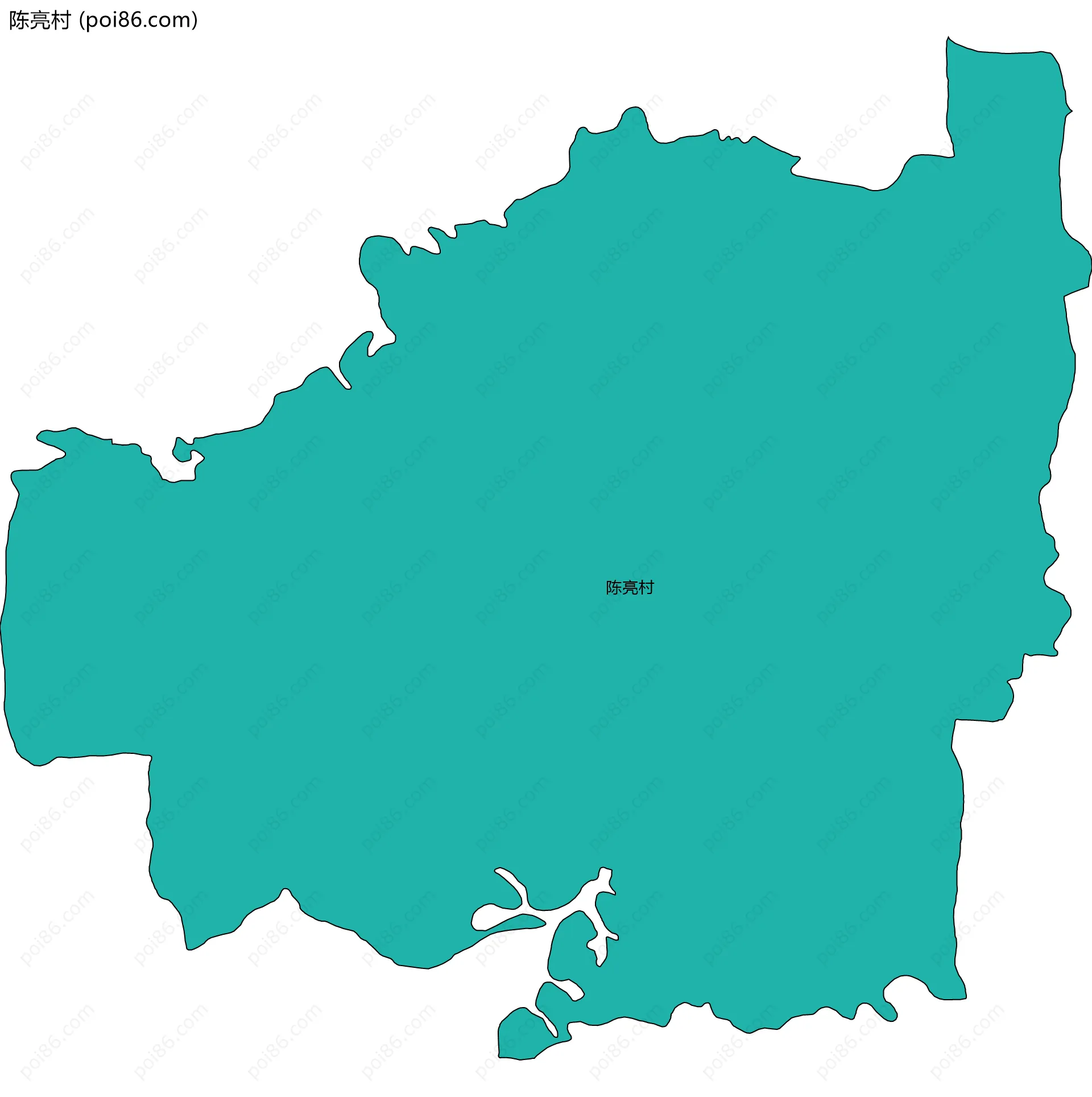 陈亮村边界地图