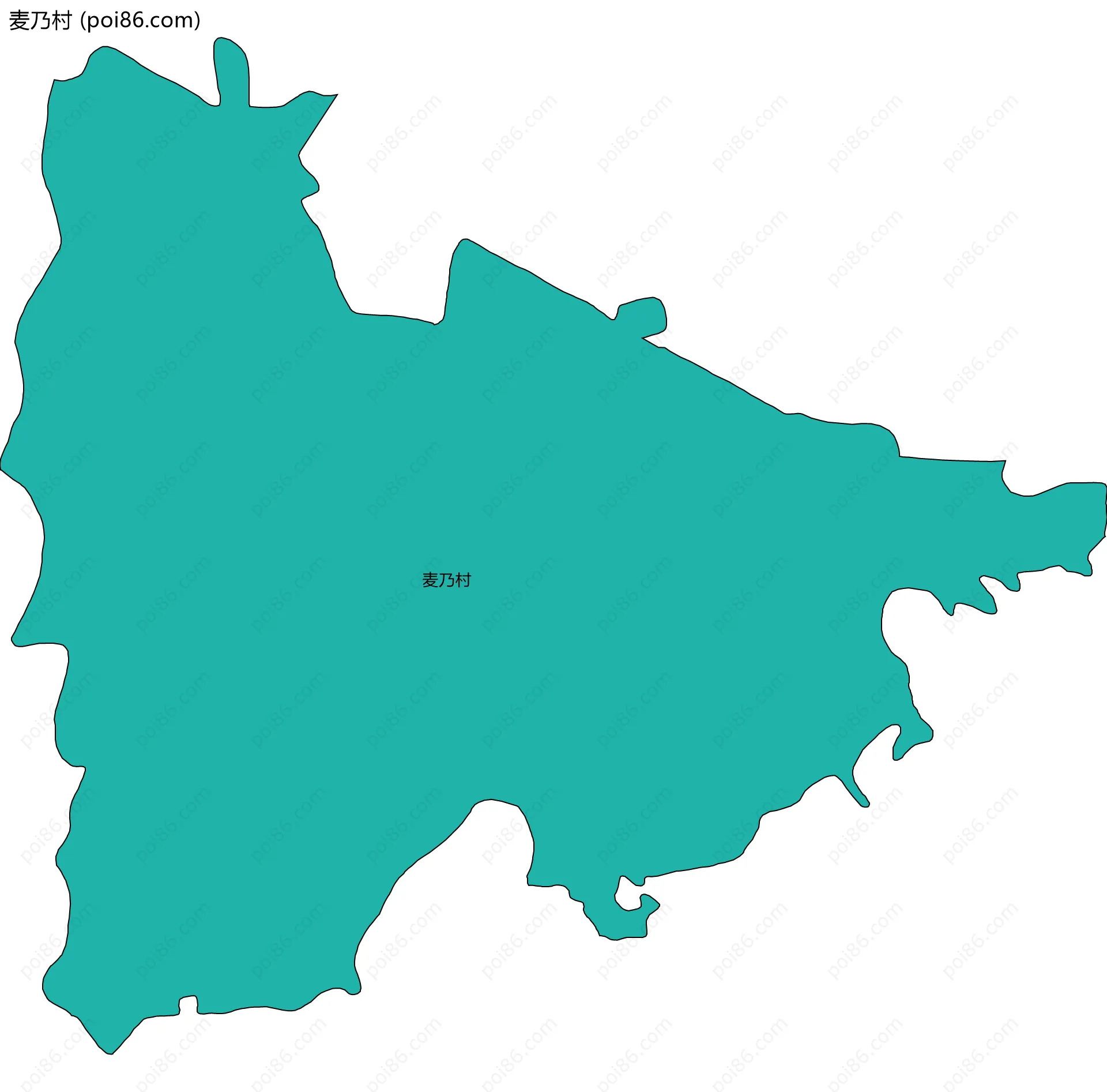 麦乃村边界地图