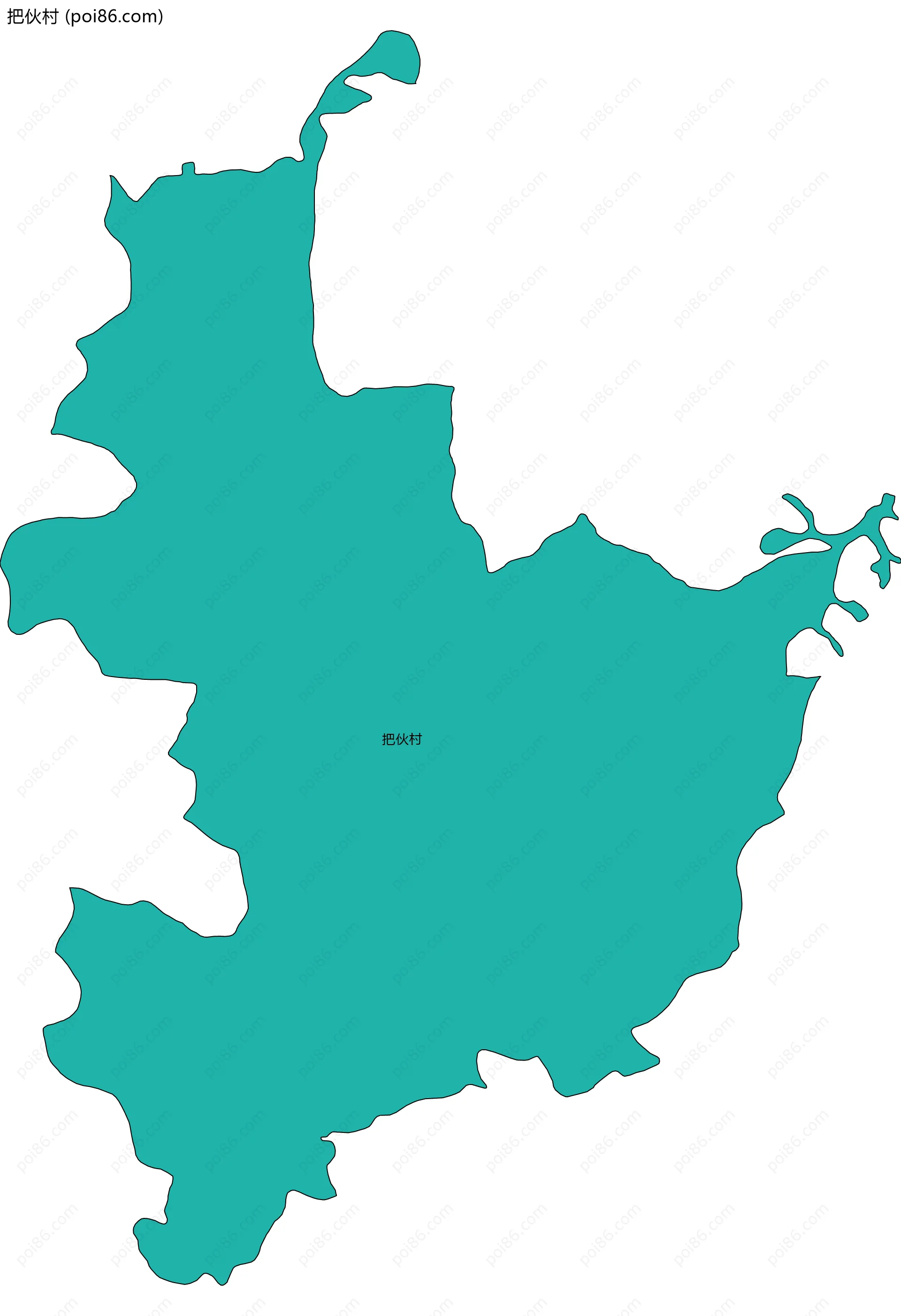把伙村边界地图