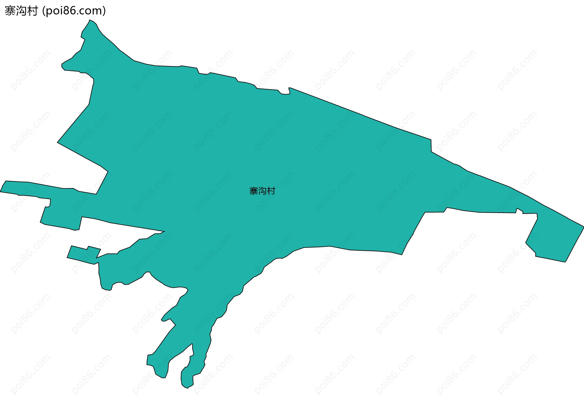 寨沟村边界地图