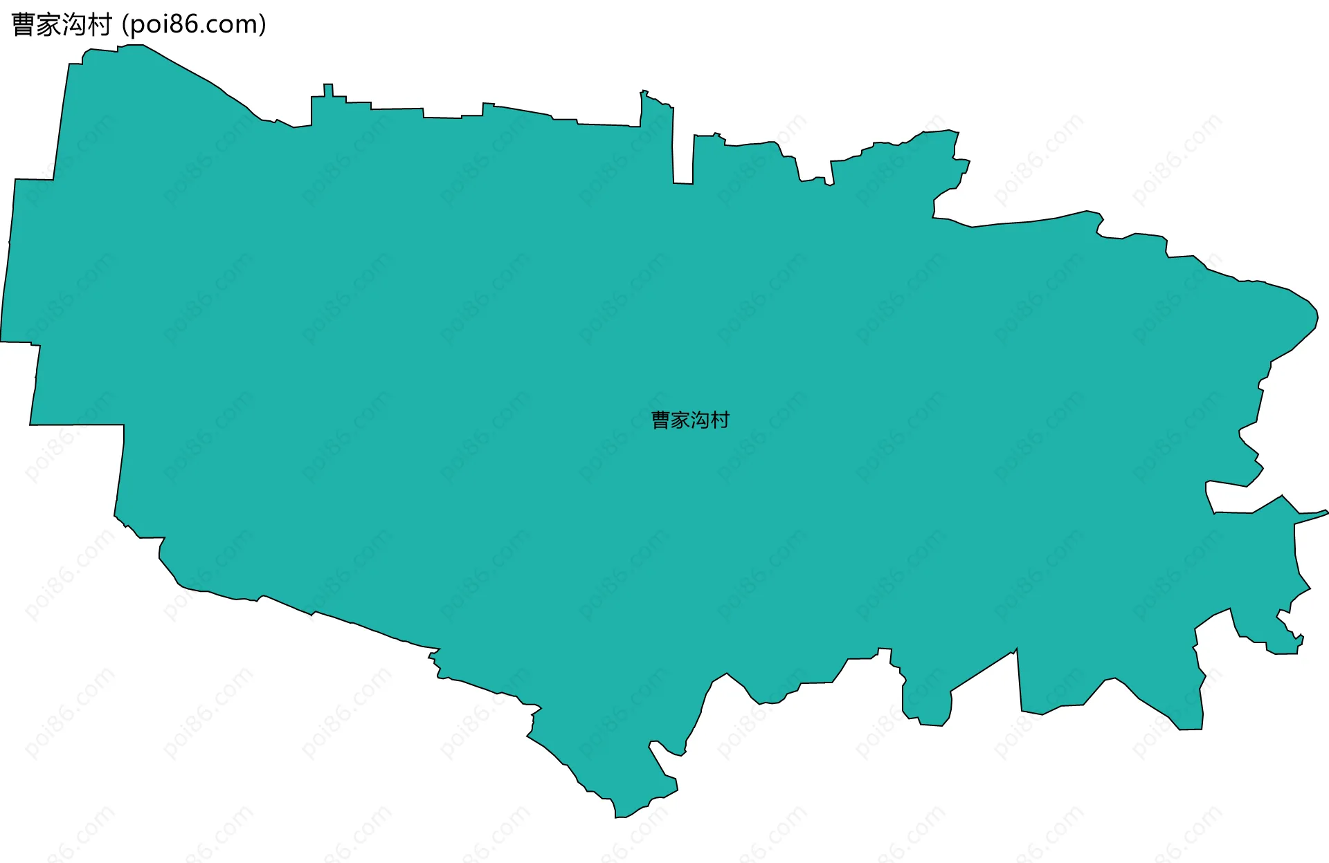 曹家沟村边界地图