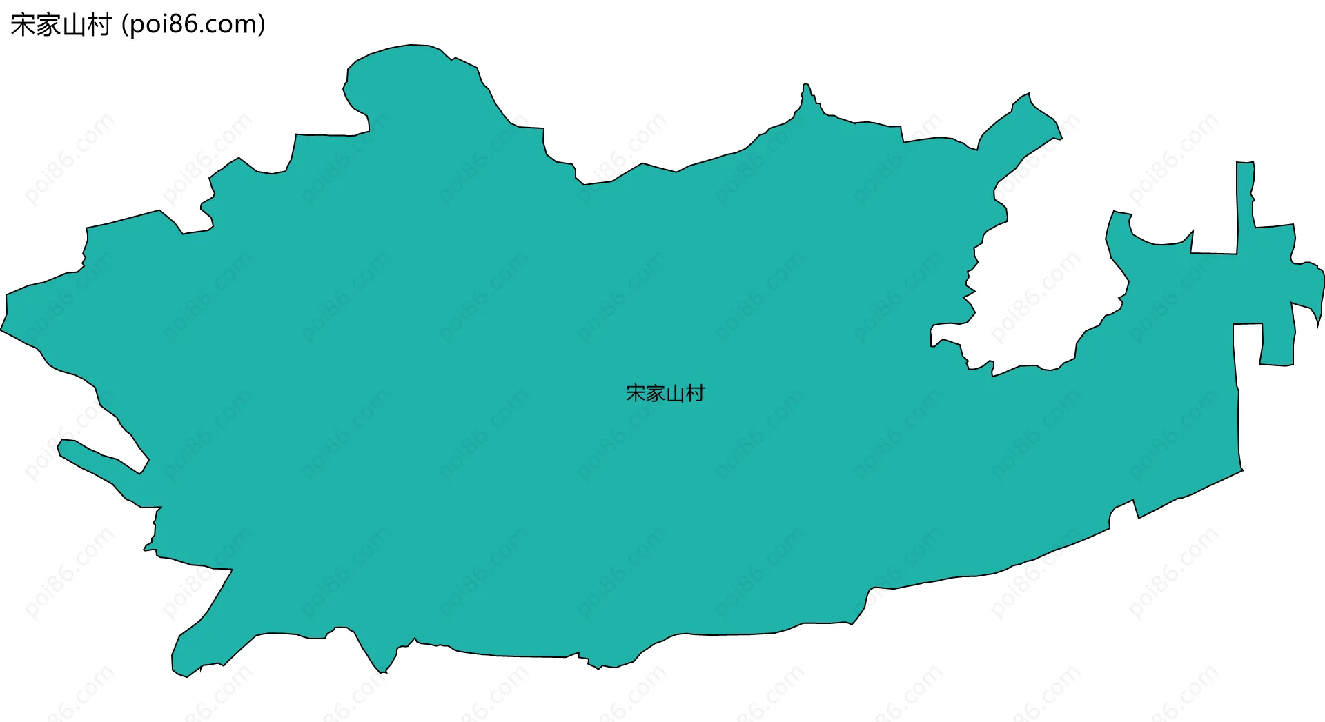 宋家山村边界地图