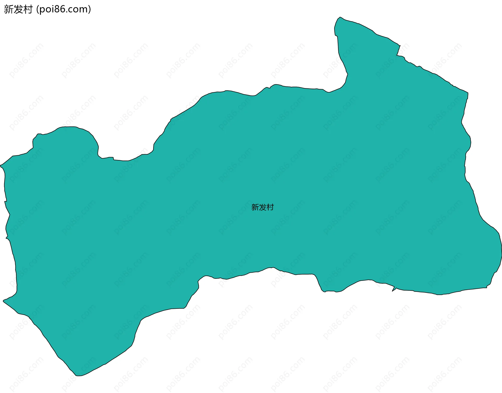 新发村边界地图