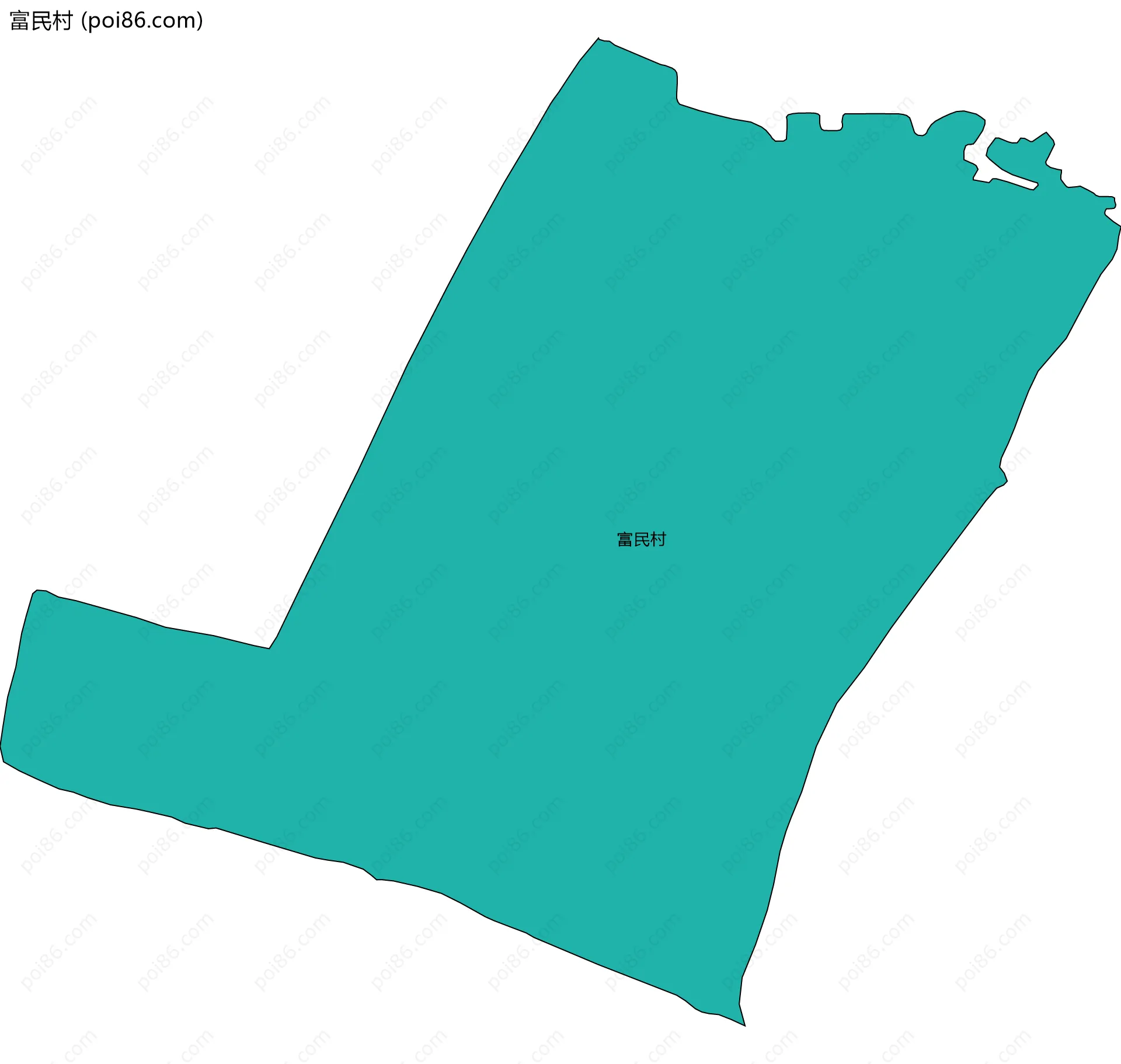 富民村边界地图