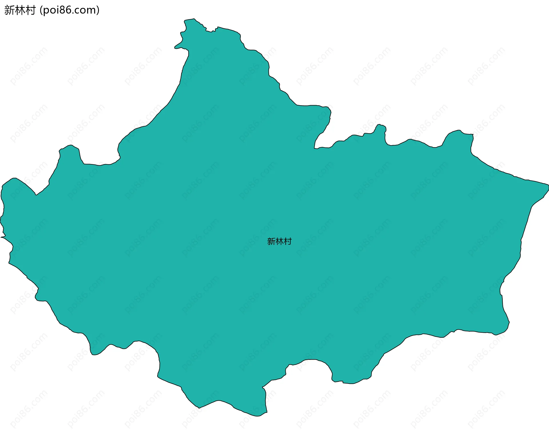 新林村边界地图