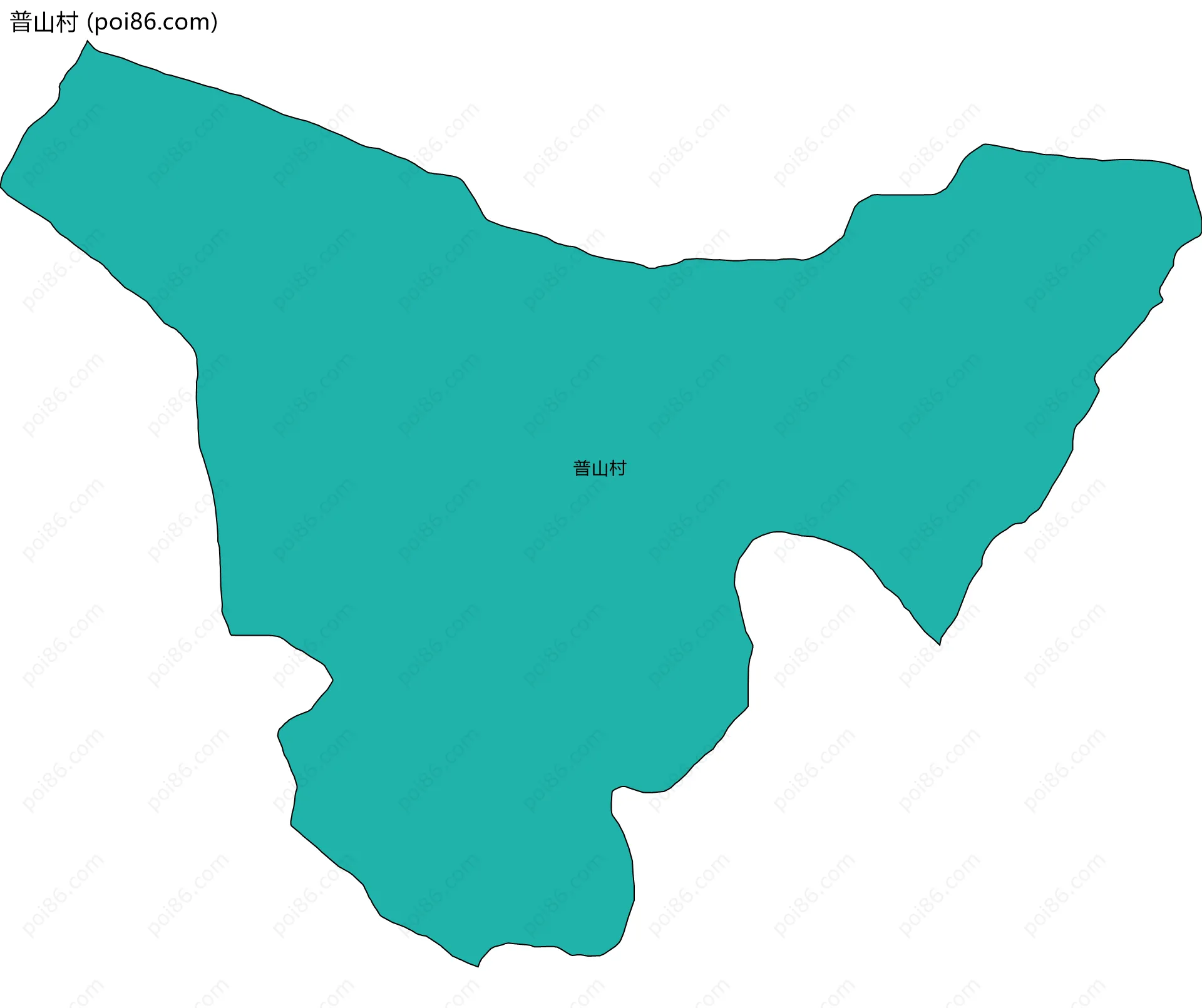 普山村边界地图