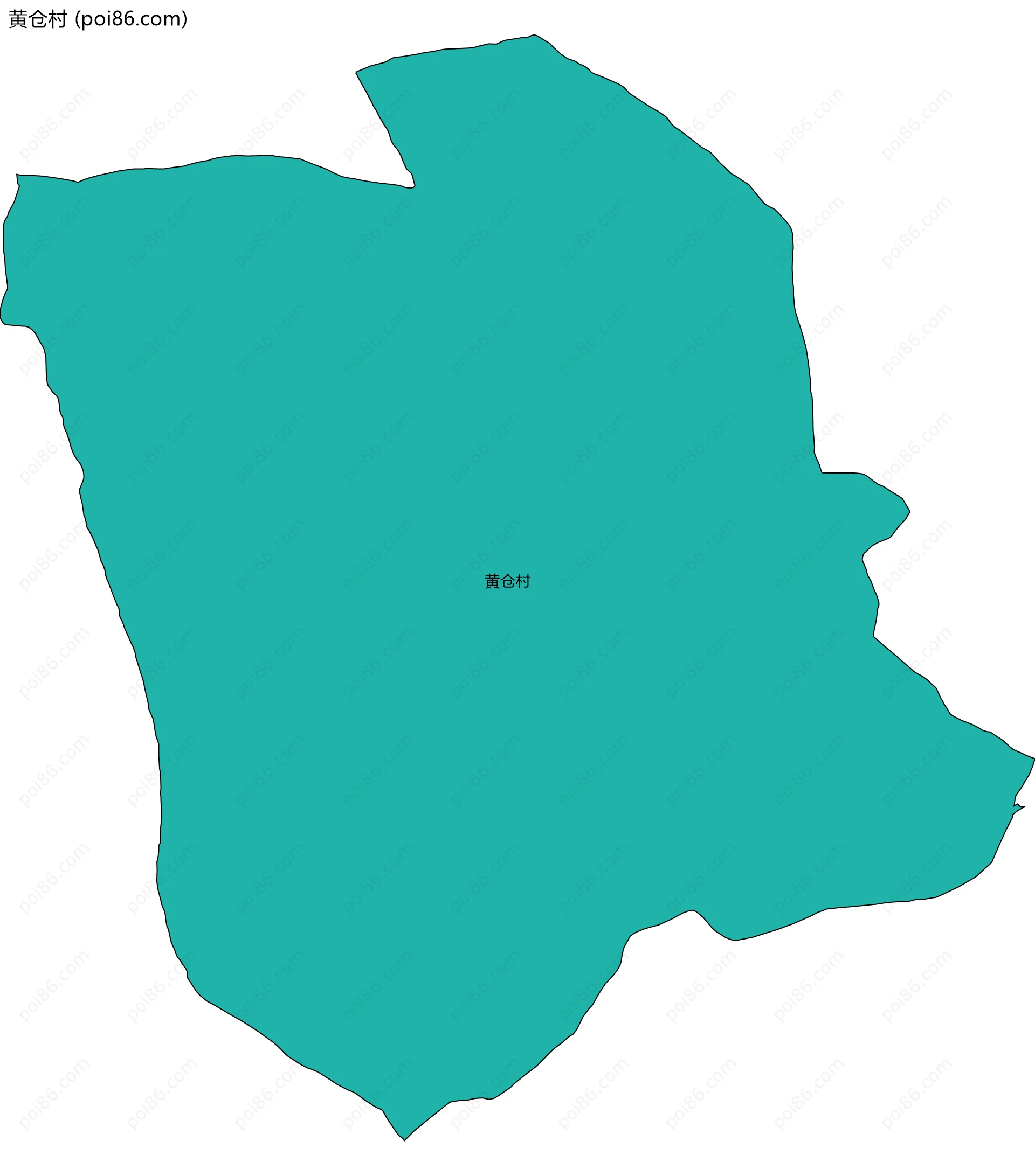 黄仓村边界地图
