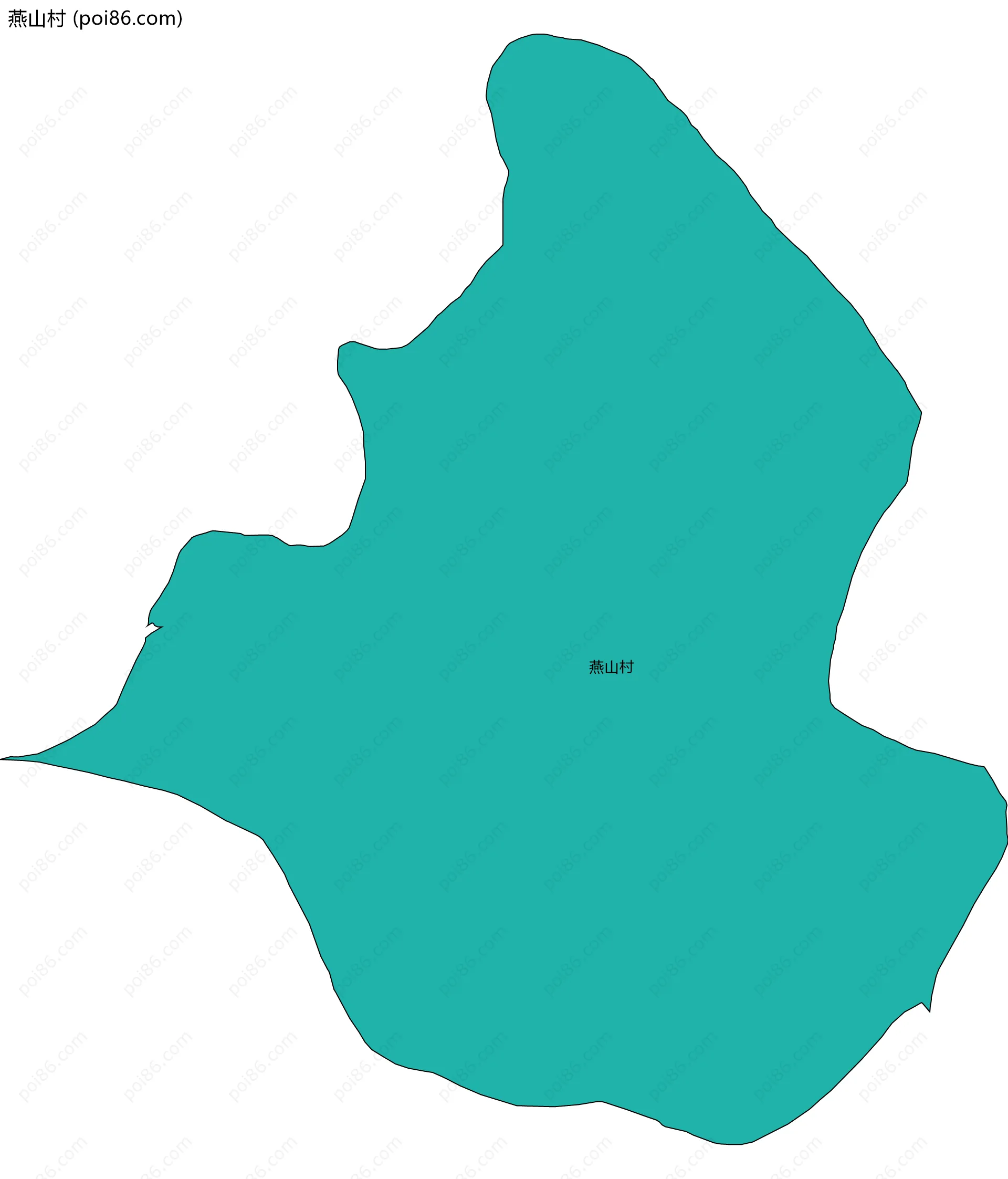 燕山村边界地图