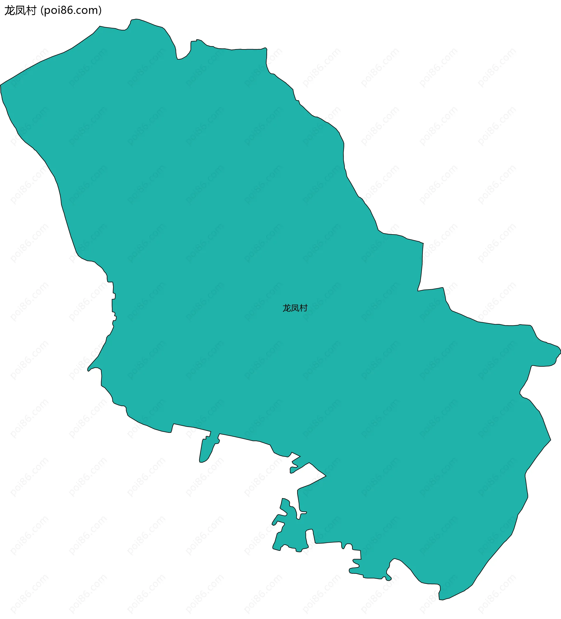 龙凤村边界地图