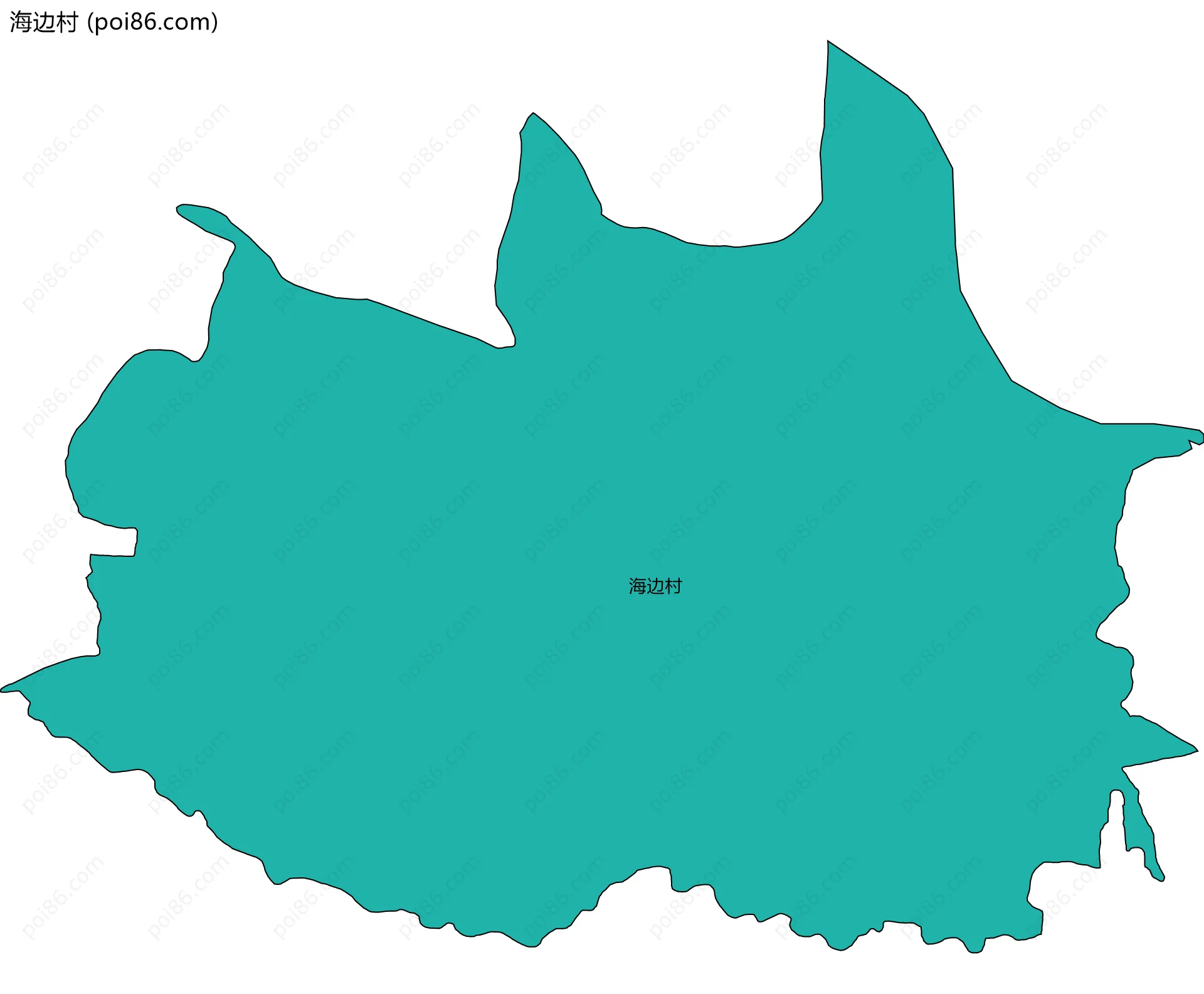 海边村边界地图