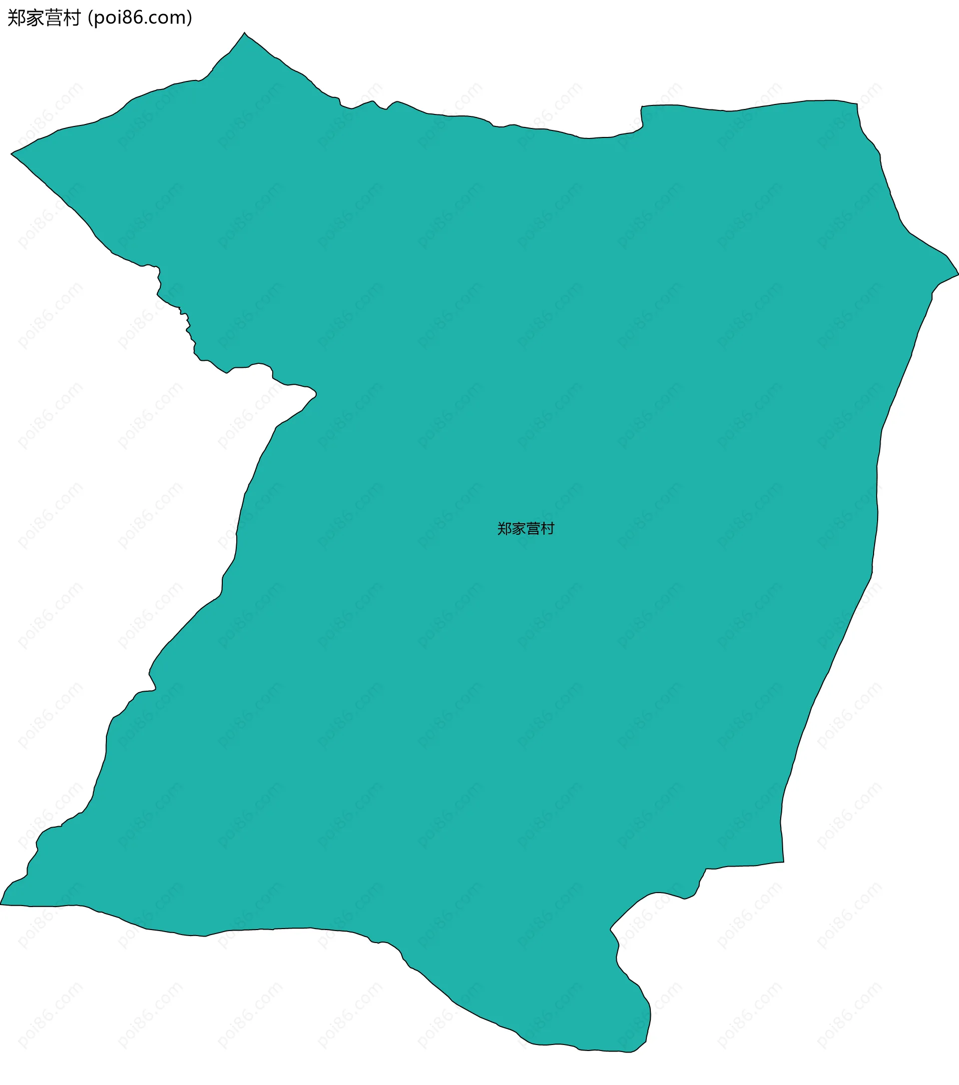 郑家营村边界地图