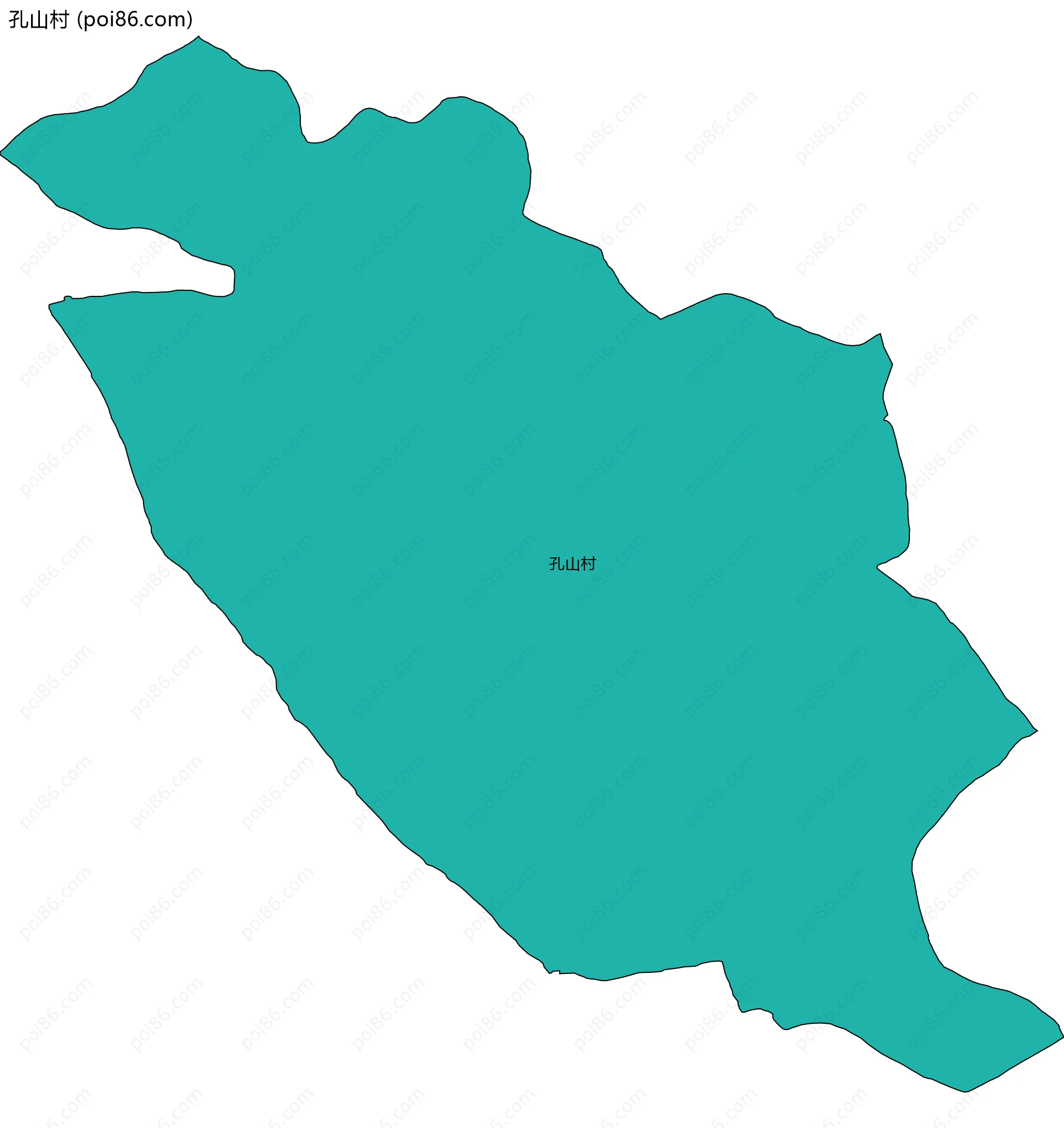 孔山村边界地图