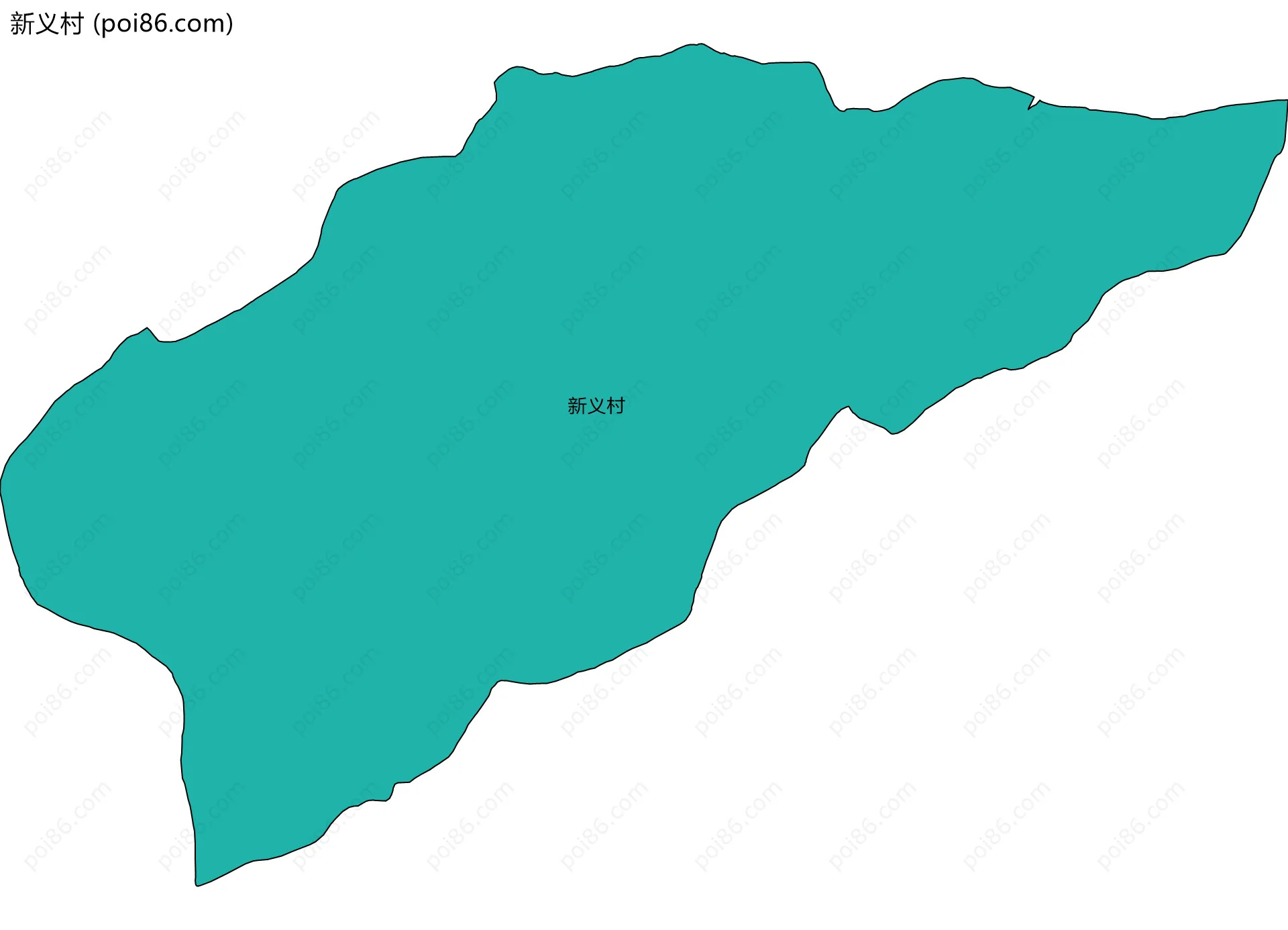 新义村边界地图