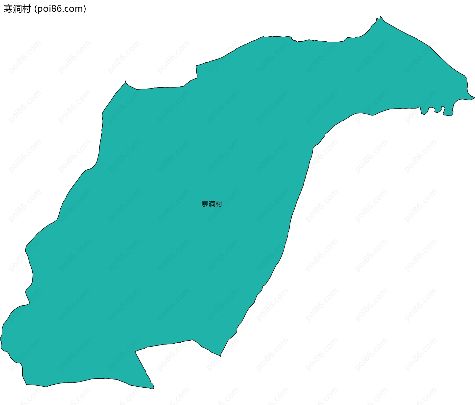 寒洞村边界地图