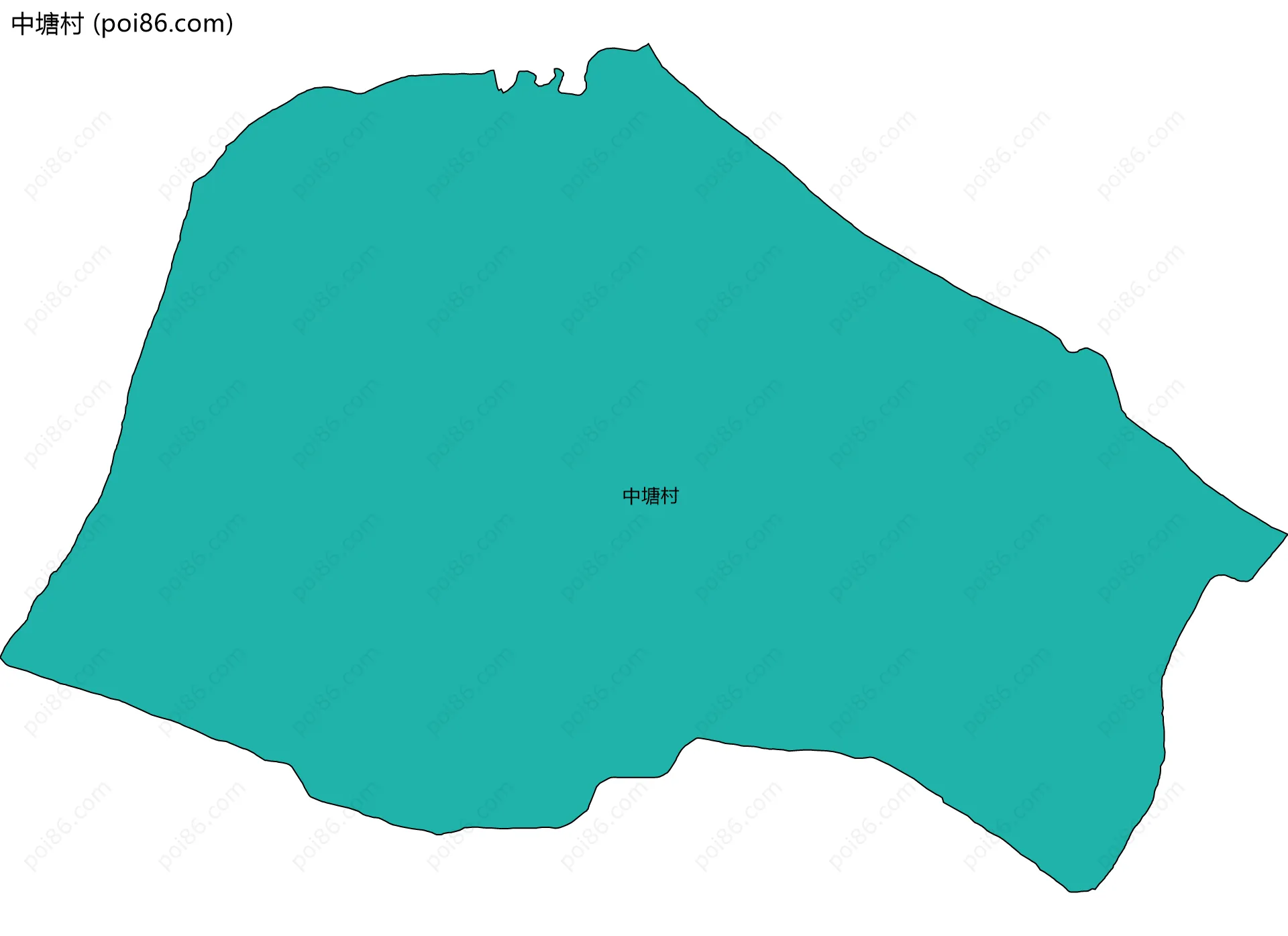 中塘村边界地图