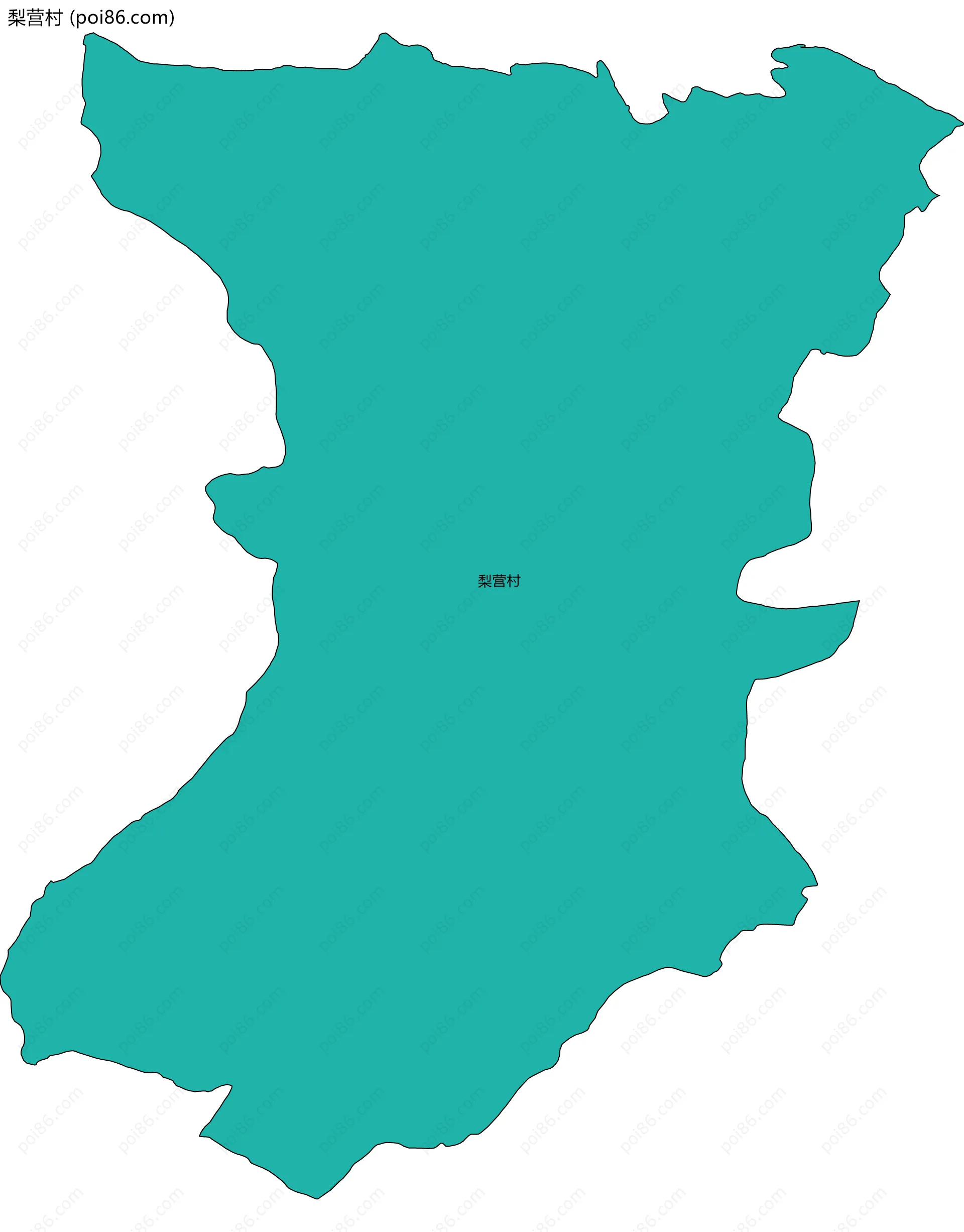 梨营村边界地图