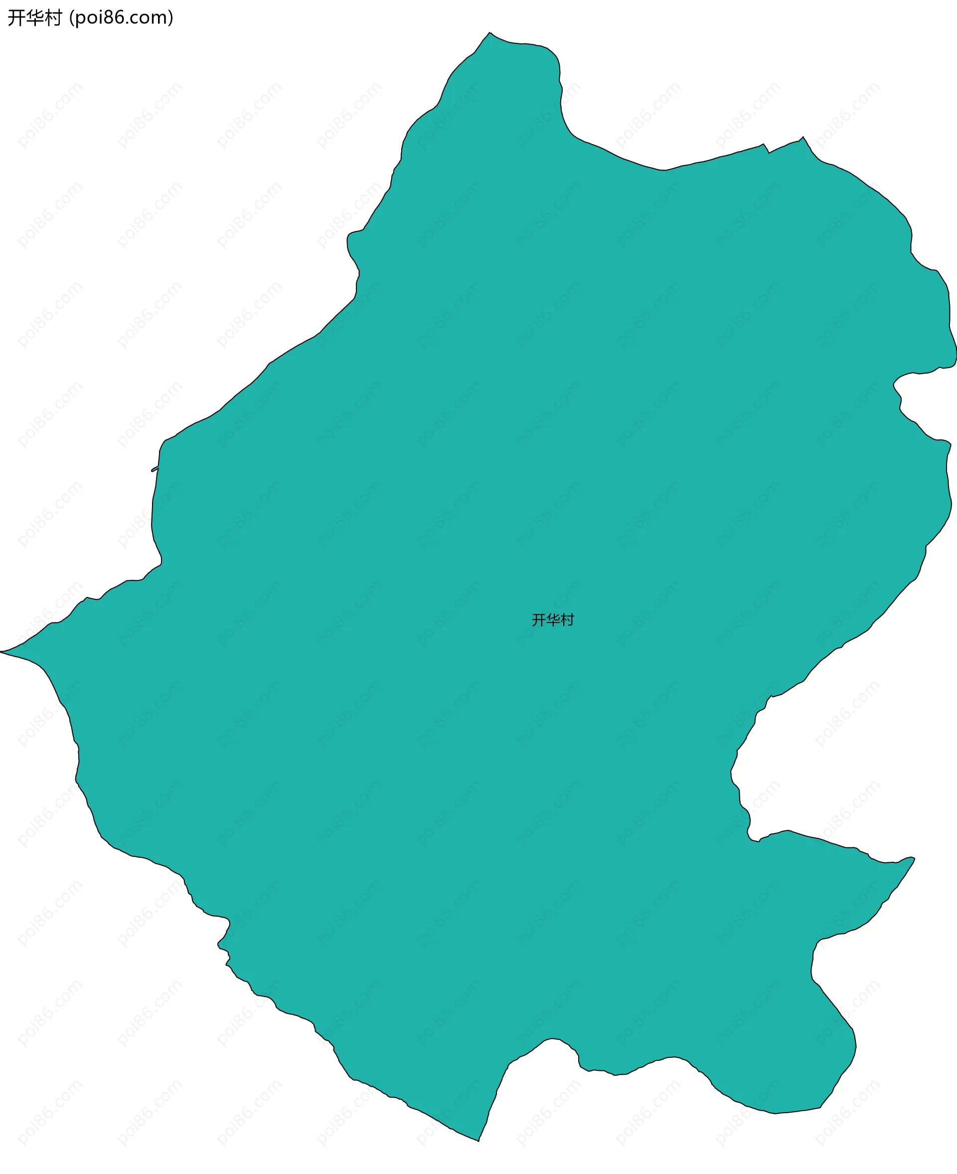 开华村边界地图