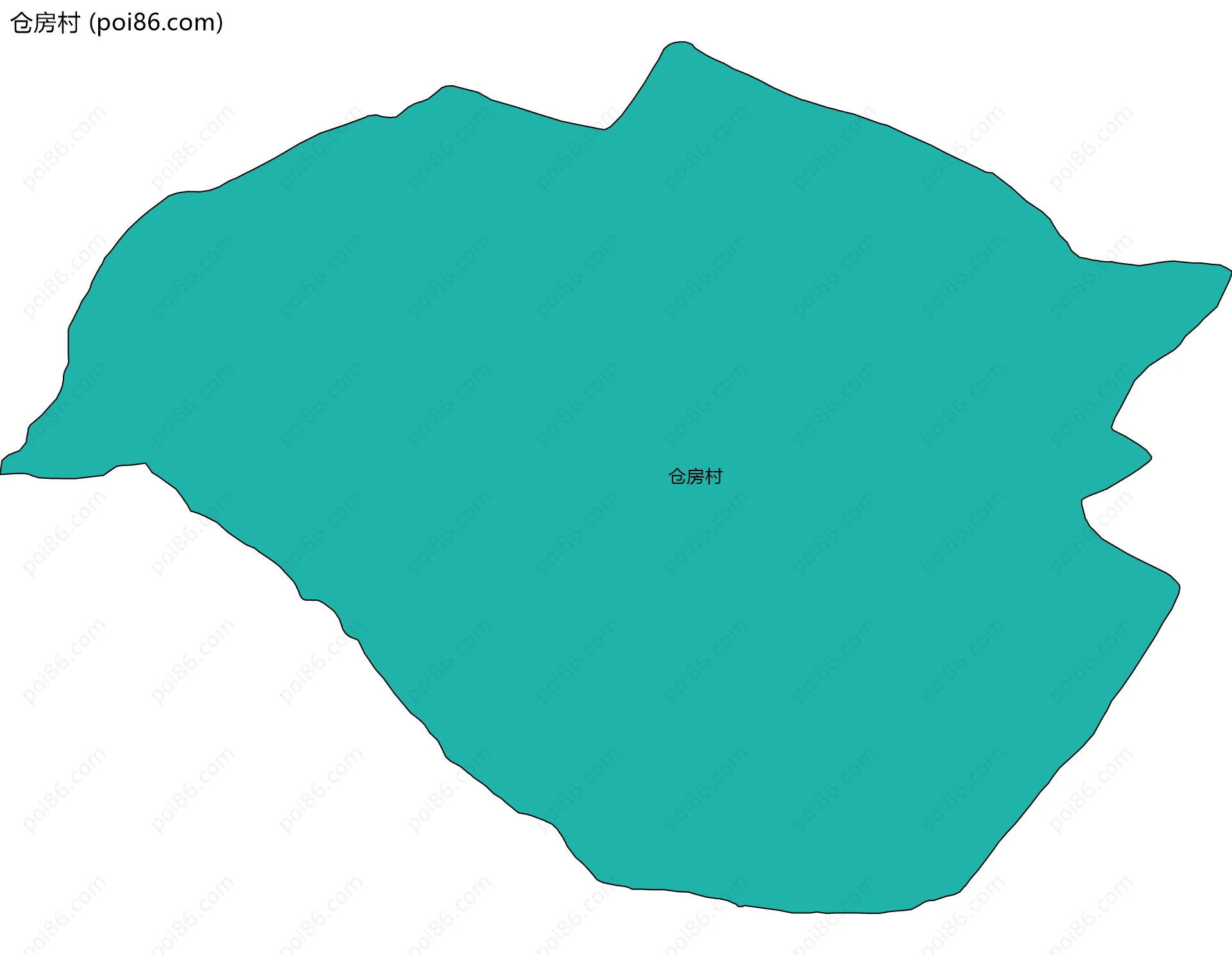 仓房村边界地图