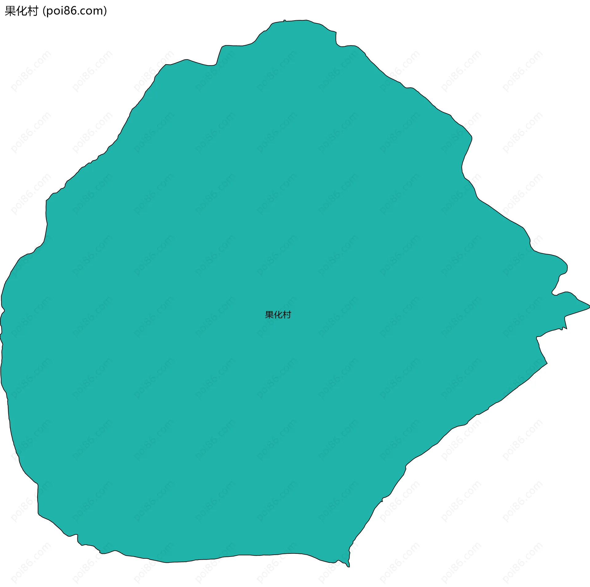 果化村边界地图