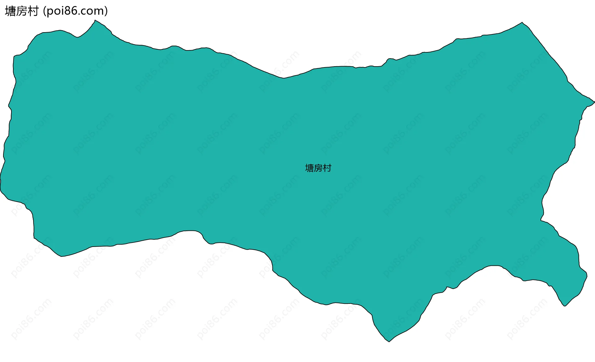 塘房村边界地图