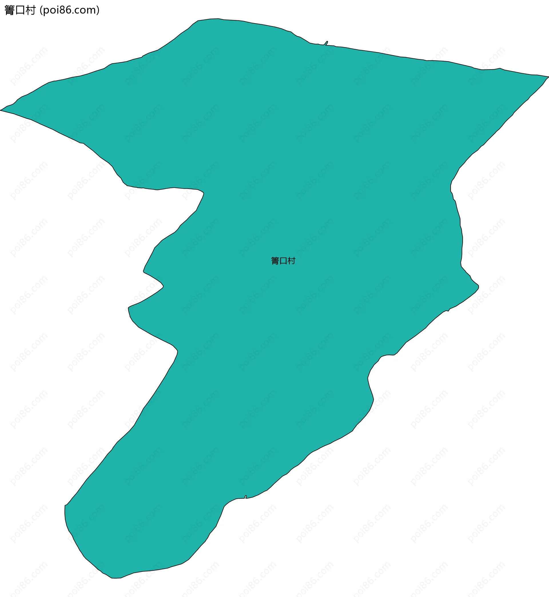 箐口村边界地图