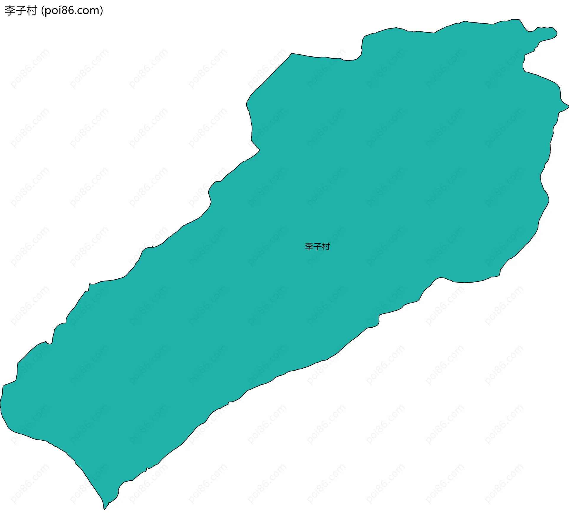 李子村边界地图