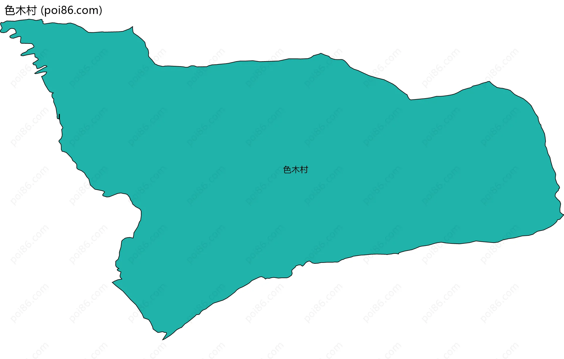 色木村边界地图